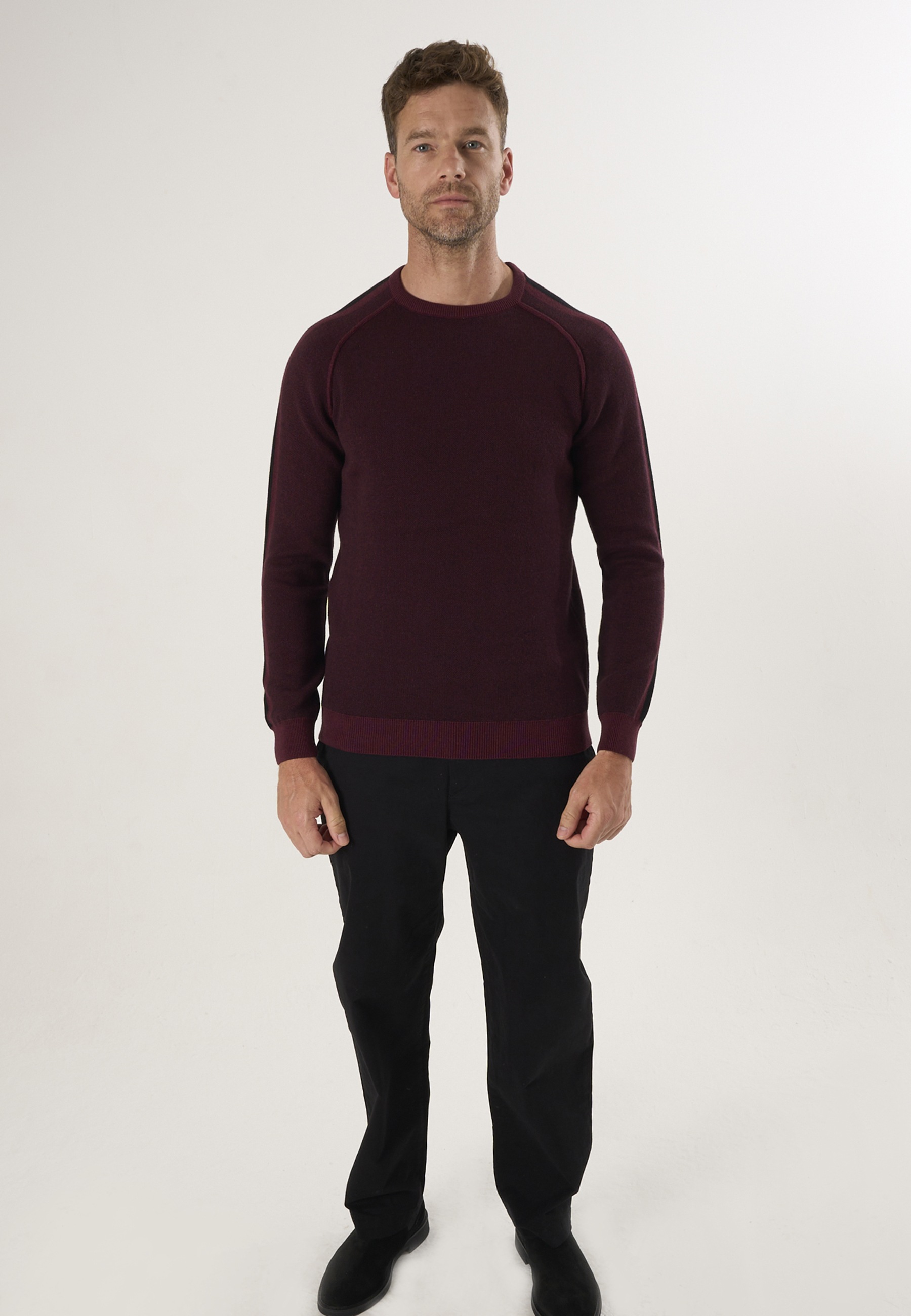 Felix Hardy Rundhalspullover »Basic-Pullover mit Rundhalsausschnitt«