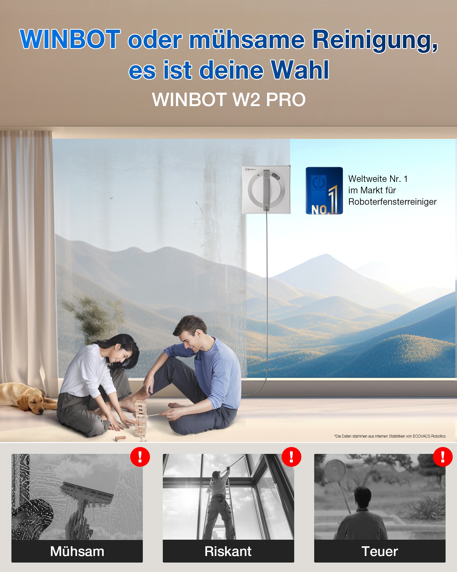 ECOVACS Fensterputzroboter »WINBOT W2 PRO«