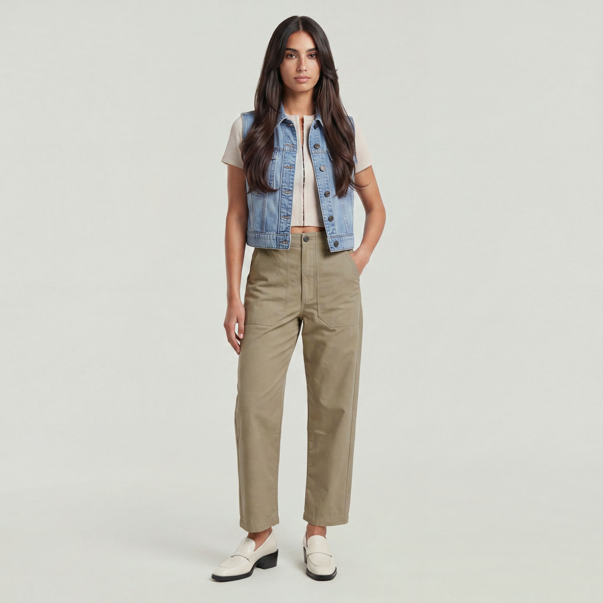 G-STAR Wirkhose »Pilot Cropped Hose«