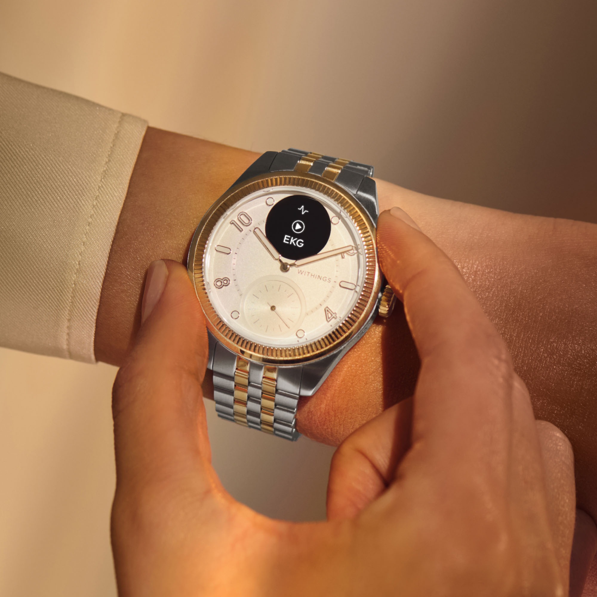 Withings Smartwatch »ScanWatch Nova Brilliant Edition 39mm«, (1.6 cm / 0.63 Zoll),)