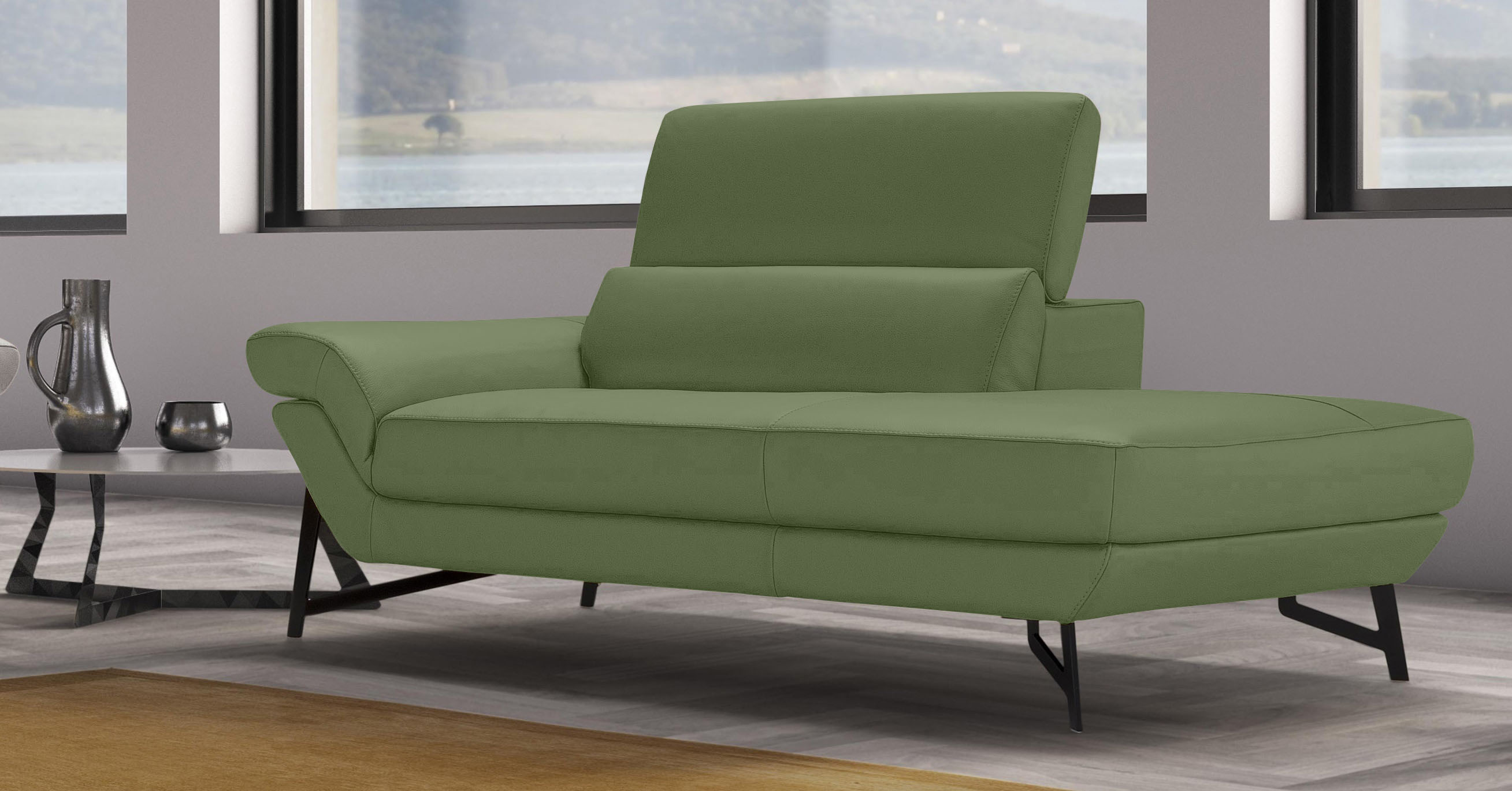 Thumbnail - Egoitaliano Ottomane "Narcisa, Designsofa", mit verstellbarer Kopfstütze, Solitärmöbel als Blickfang
