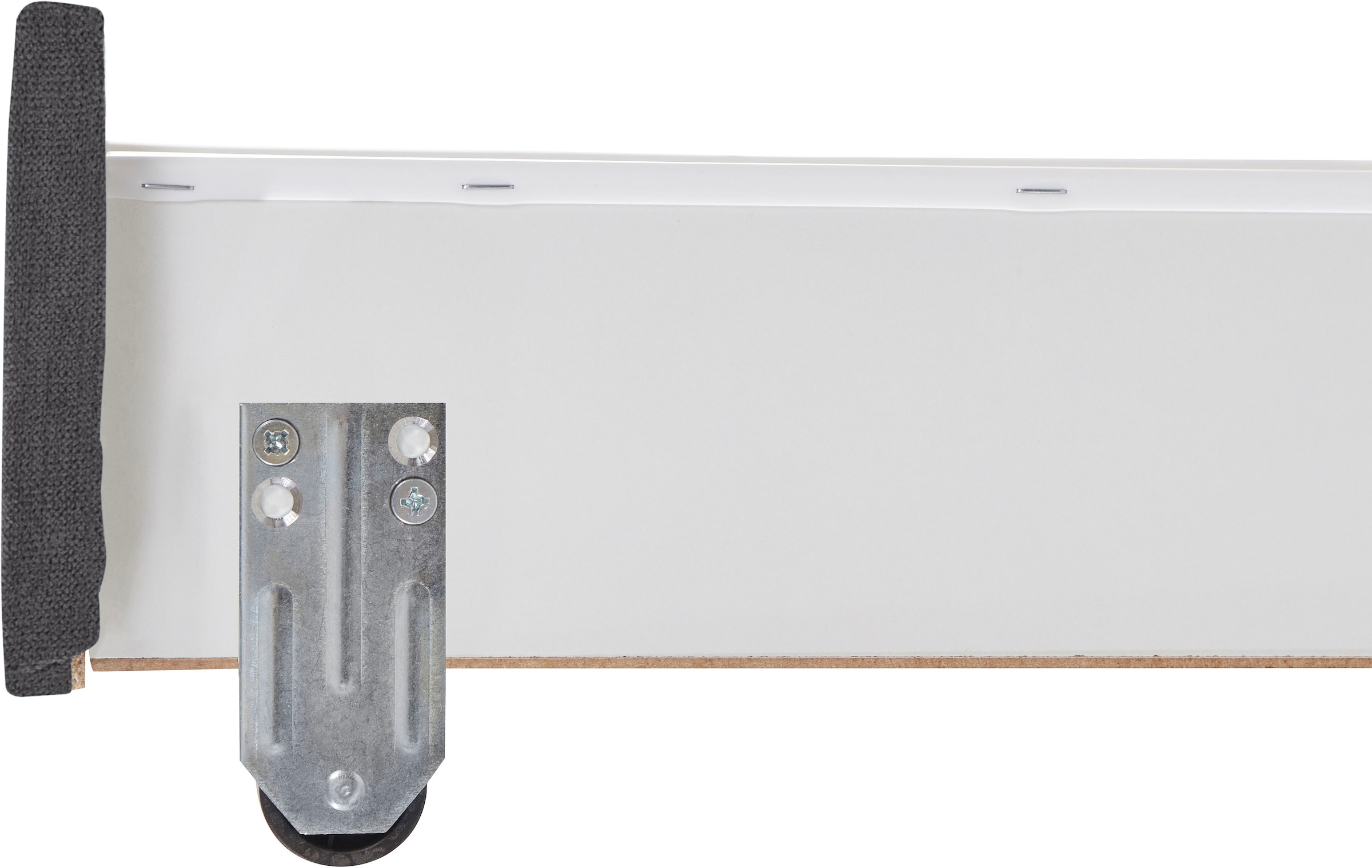 INOSIGN Boxbett »Luan«, Schubkästen, LED-Beleuchtung und Topper, in Breite 120 cm und 180 cm