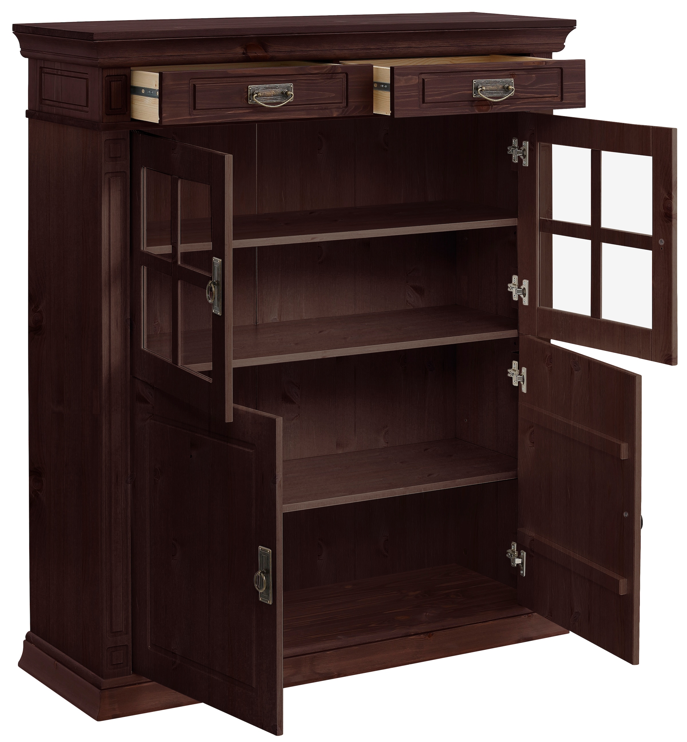 Home affaire Highboard »Vinales«, Vitrine, Breite 112 cm