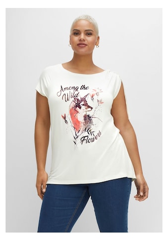 sheego by Joe Browns T-Shirt »Shirt«, mit Raffung und Bindeband an der Schulter kaufen