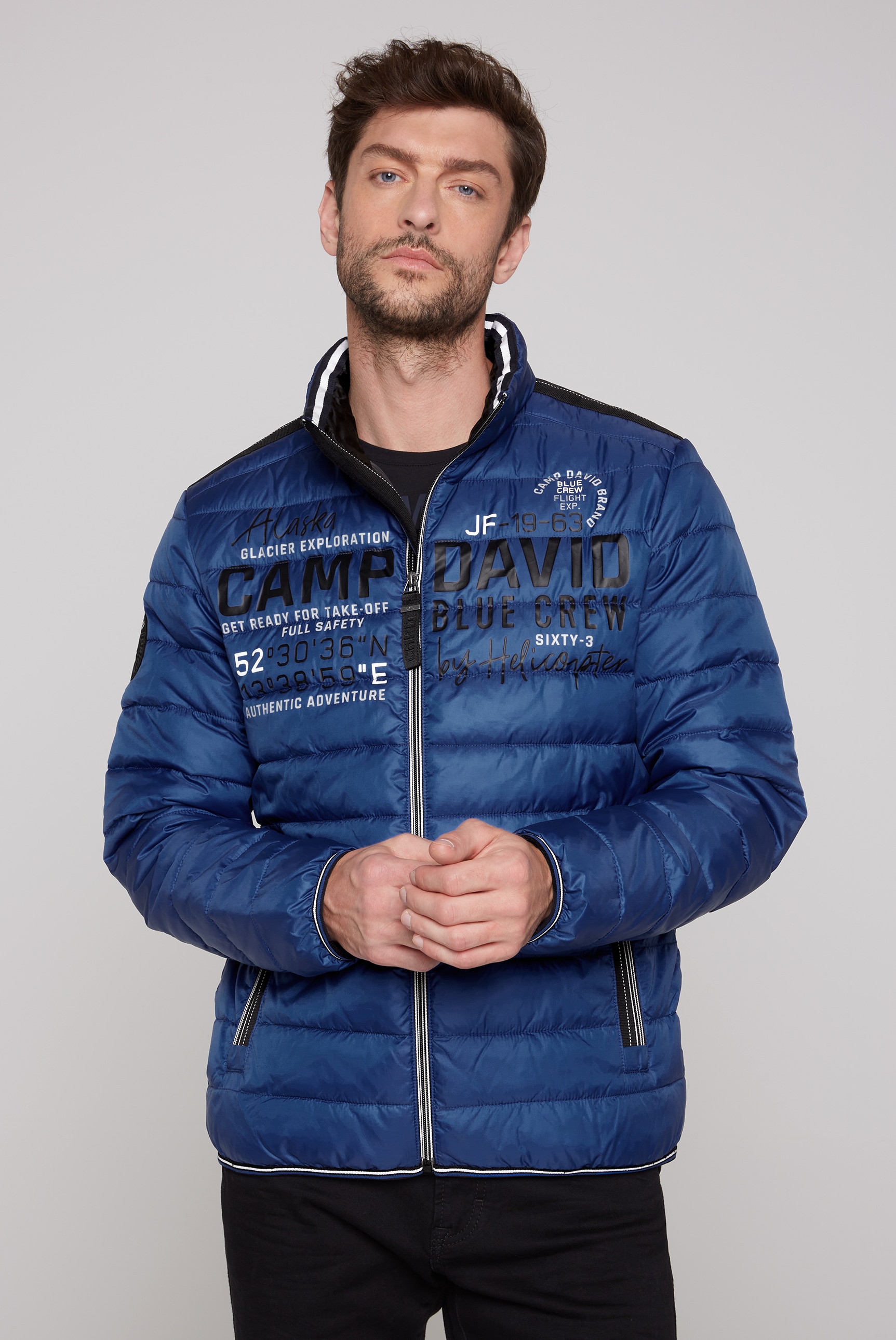 CAMP DAVID Outdoorjacke, ohne Kapuze, mit elastischem Saumabschluss günstig online kaufen