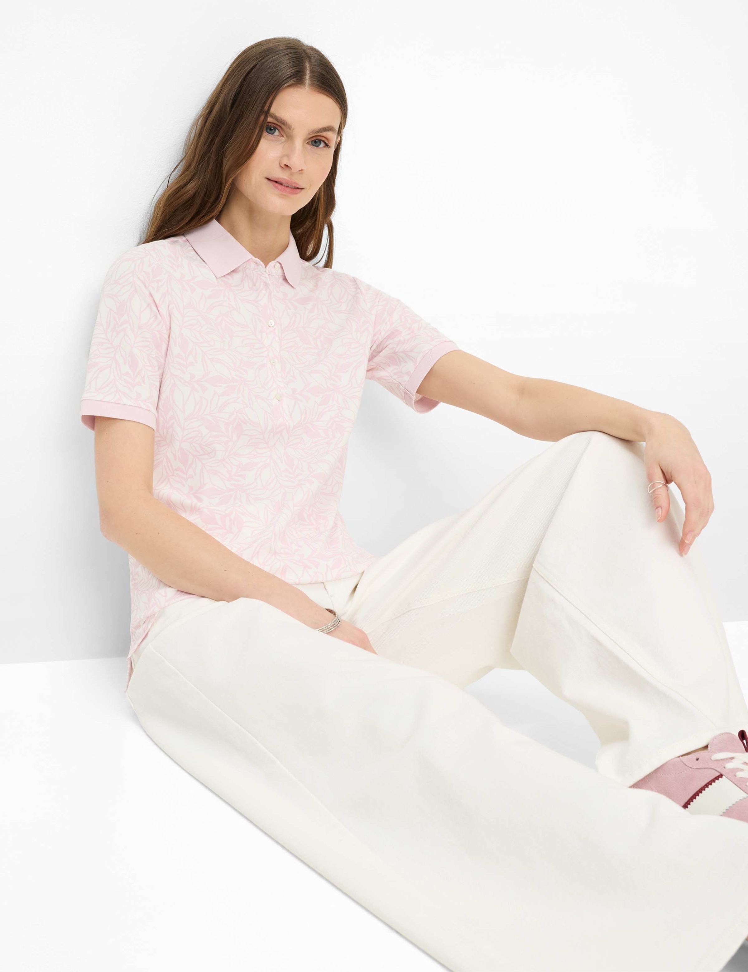 Brax Cleo Poloshirt Dark Dusty Rose 42 3