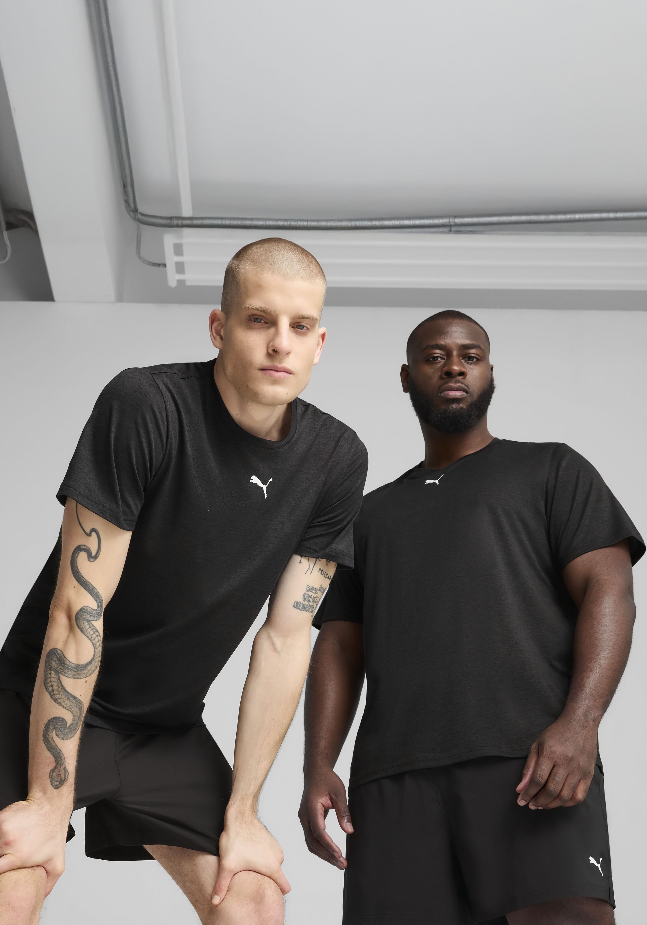 PUMA Trainingsshirt "M TAD ESSENTIALS HEATHER CAT TEE (CF SMALL CAT)" regul günstig online kaufen