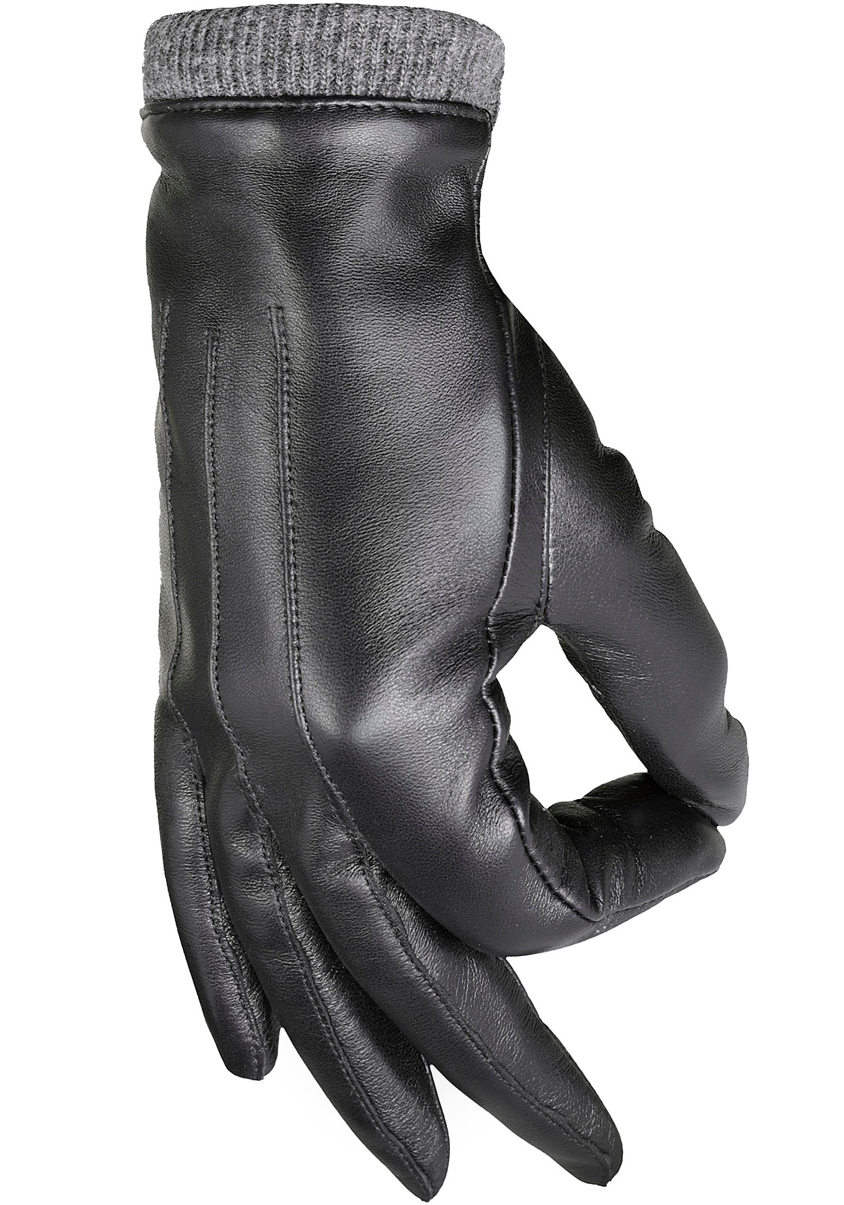 10 bestellen Fingern PEARLWOOD Lederhandschuhe Touchscreenfähig mit Ziernähte »Daisy«, | - bedienbar, BAUR
