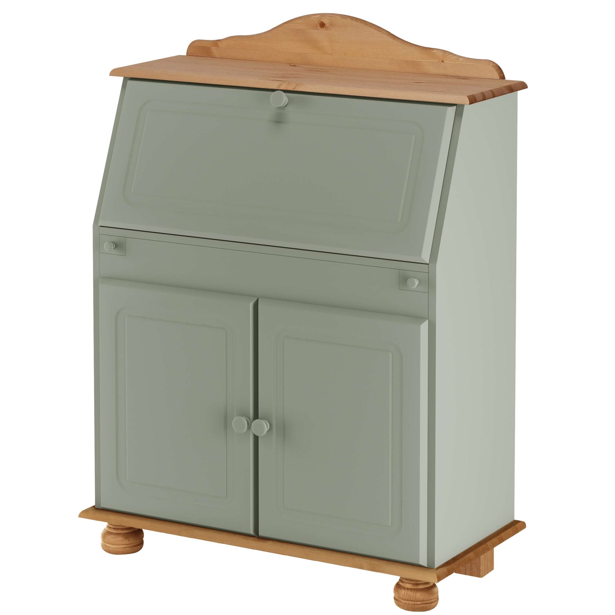 OTTO home Sekretär "Mette, Schreibtisch im Landhausstil," aus Massivholz, Breite 82 cm