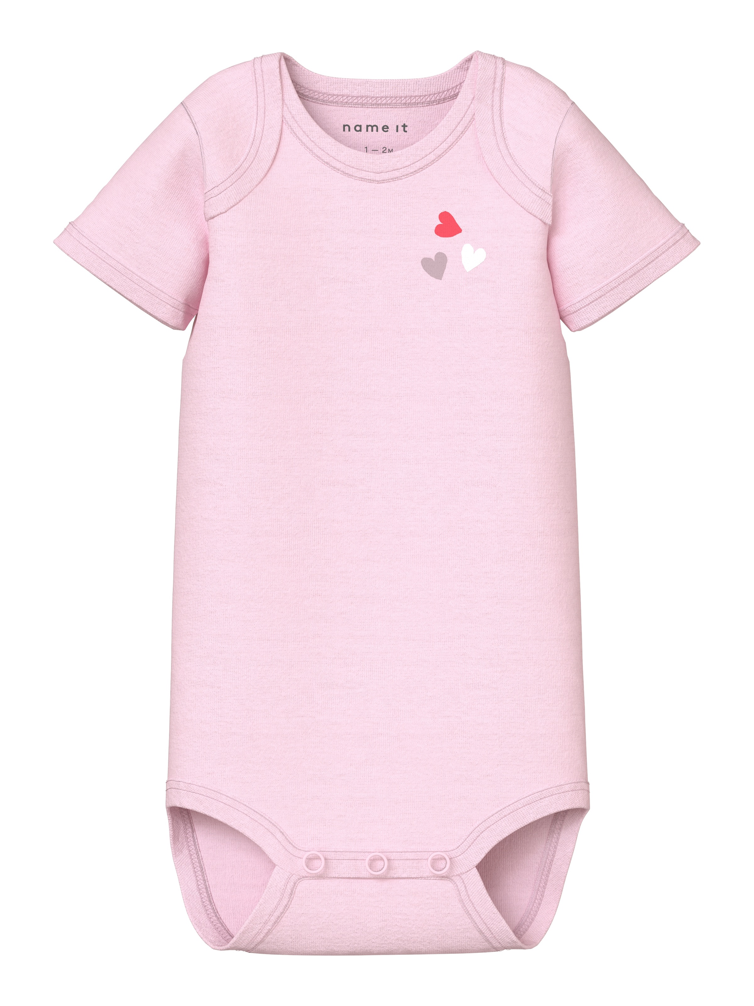 Name It Kurzarmbody »NBFBODY 3P SS CARINARIA HEART NOOS« Packung, 3 tlg.