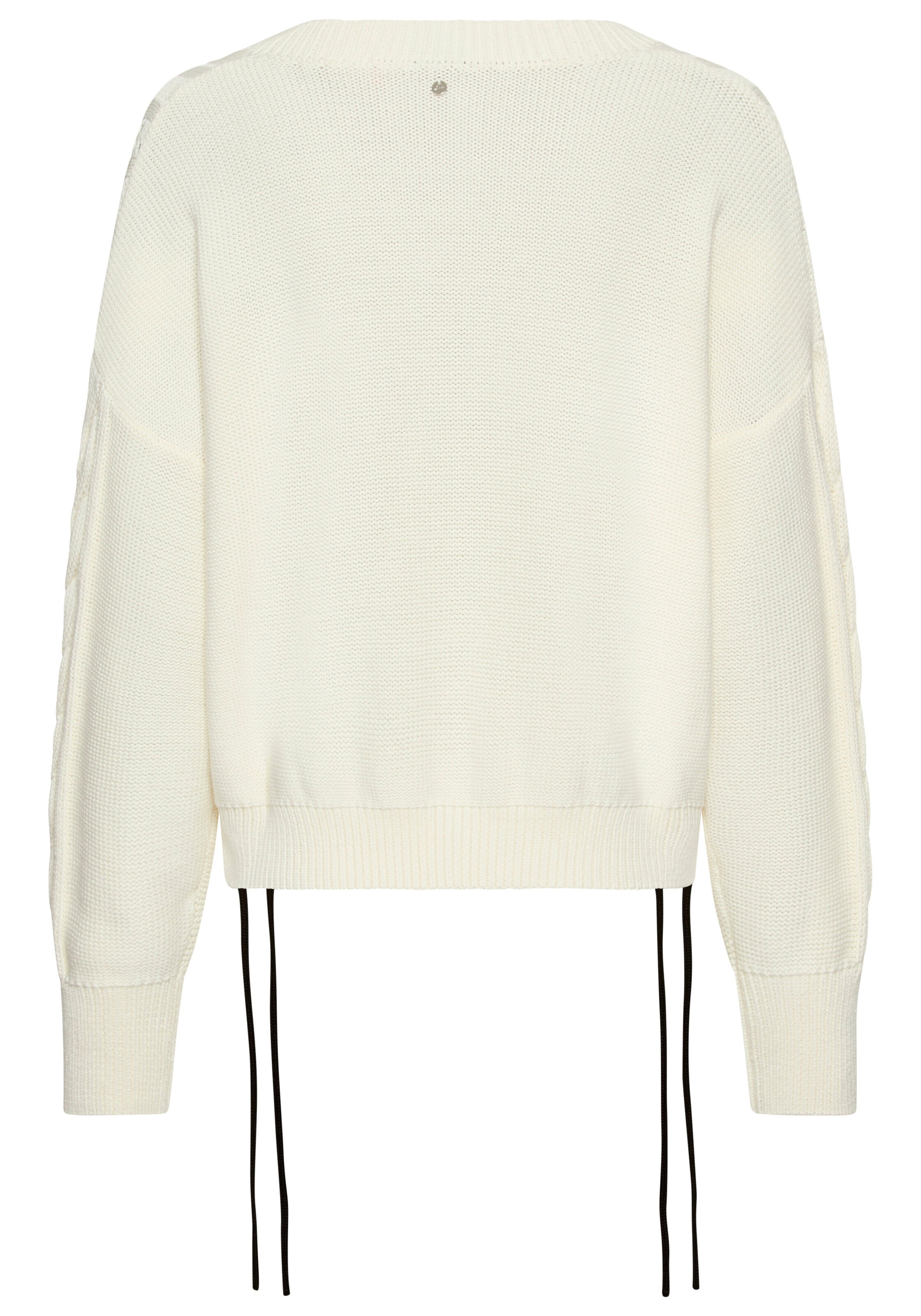 BOSS ORANGE Strickpullover "Fangallo Premium Damenmode", mit Kordel-Details günstig online kaufen