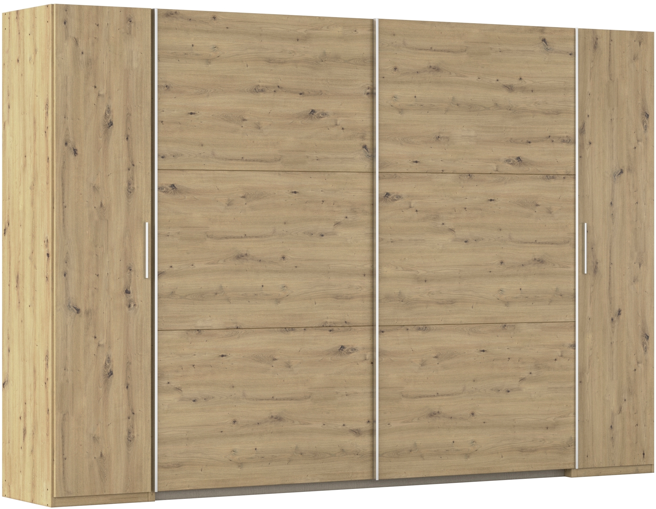 rauch Schwebetürenschrank "Kleiderschrank Drehtürenschrank Schrank Garderobe KRONACH" in 3 Ausstattungen BASIC/CLASSIC/PREMIUM, Breiten 225/268/311/354 cm, mit Dreh- und Schwebetüren und vielen Einlegeböden MADE IN GERMANY