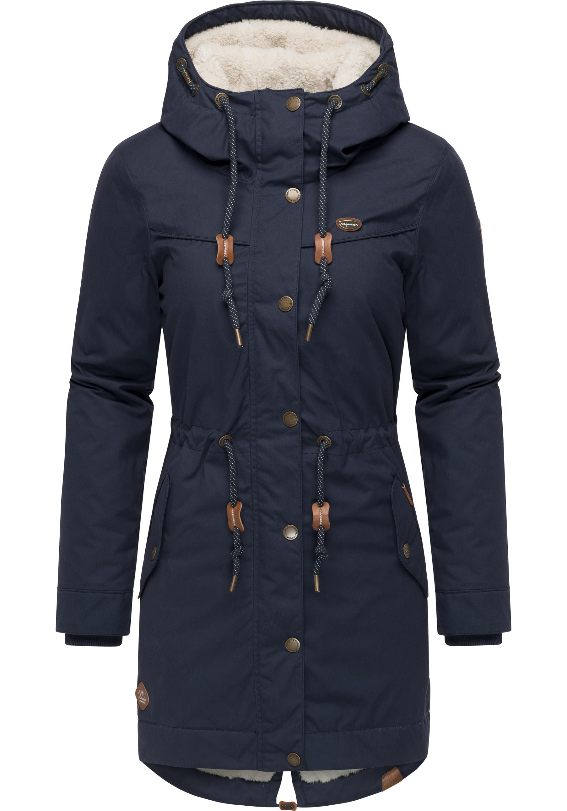 Ragwear Winterjacke »YM-Canny« mit Kapuze stylischer Damen Kurzmantel Parka mit Kapuze