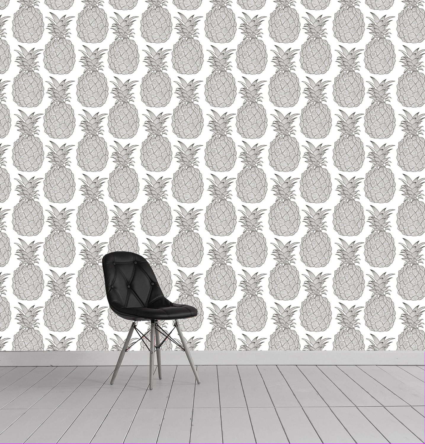 queence Vinyltapete »Mae«, bedruckt-tropisch, 90x250cm, selbstklebend, kinderleichte Anbringung, Sticker