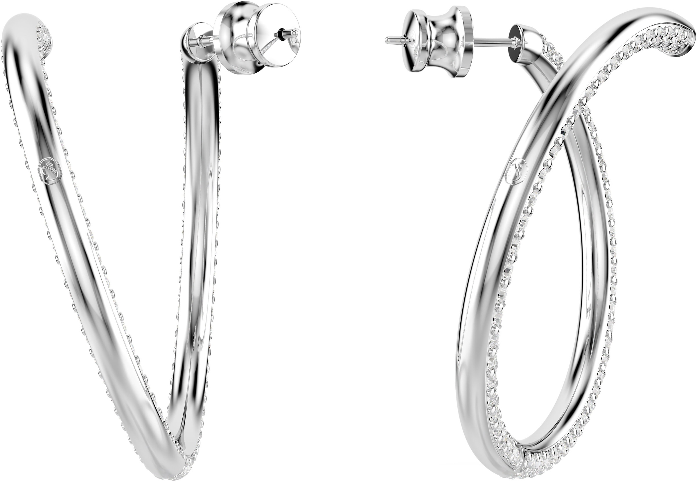Swarovski Paar Creolen »Schmuck Geschenk Dextera Ohrringe«, mit Swarovski® Kristall