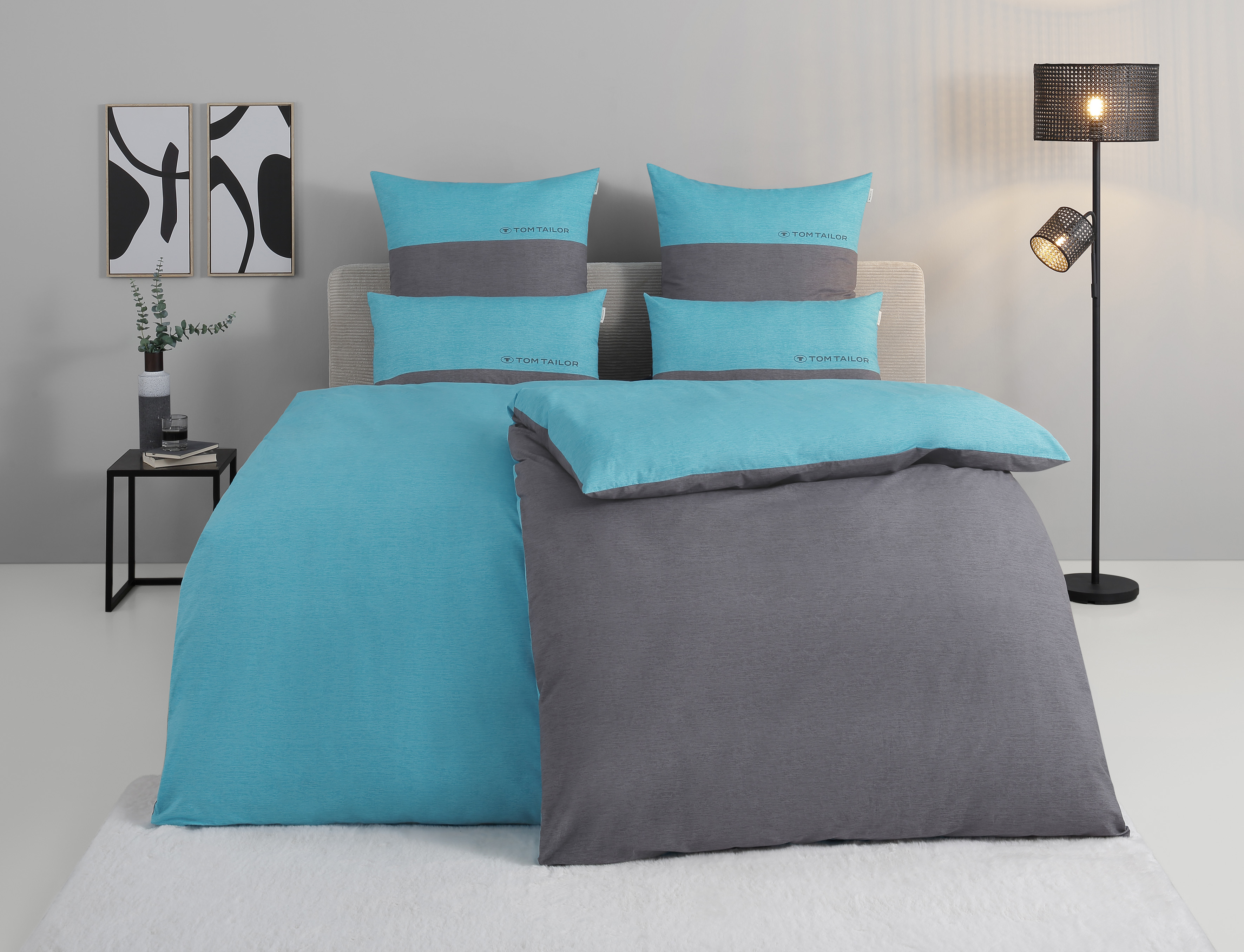 TOM TAILOR HOME Bettwäsche "Henry" 3 Bettwäsche aus Baumwolle, mit GRATIS-Zugabe: Sporthandtuch