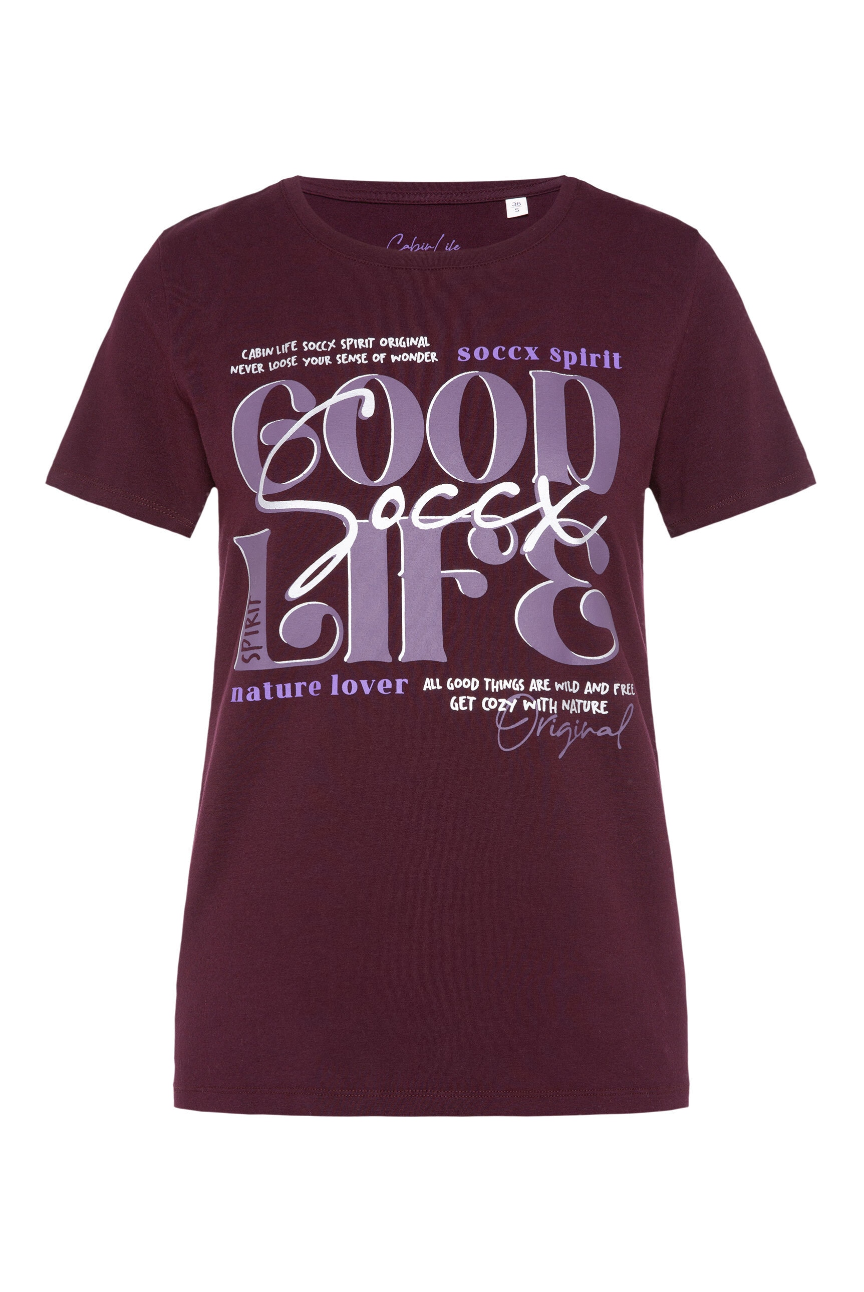 SOCCX Rundhalsshirt, mit Baumwolle