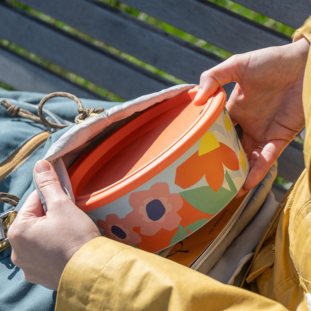 KOZIOL Aufbewahrungsschüssel »NORA BOX 1,3l BLOOMS Schale 1,3l mit Deckel« 1 tlg.