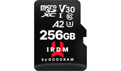 Goodram Speicherkarte »IRDM 256GB microSDXC UHS I U3 A2 + adapter«, (Video Speed Class... kaufen