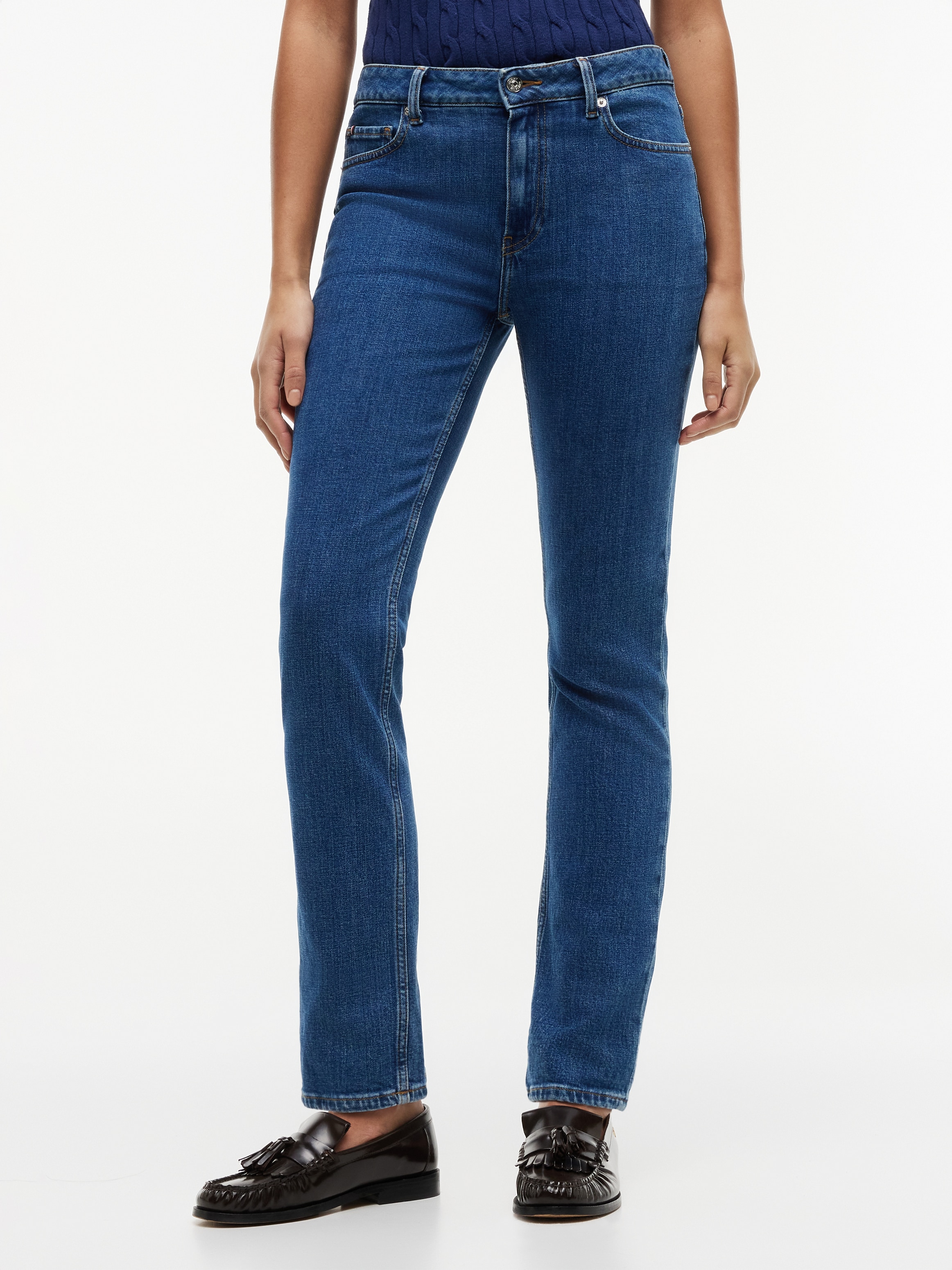 Tommy Hilfiger Slim-fit-Jeans "SLIM RIAN RW" Baumwollmischung, slim fit