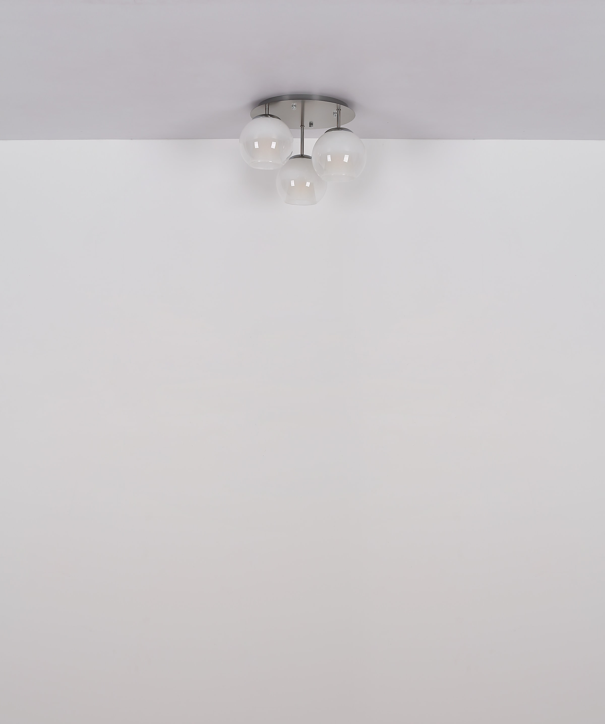 GLOBO LIGHTING Deckenleuchte »BARRY«, Leuchtmittel E27 | ohne Leuchtmittel, Deckenlampe/Glaskugeln/Glas rauchfarben/Wohnbereich