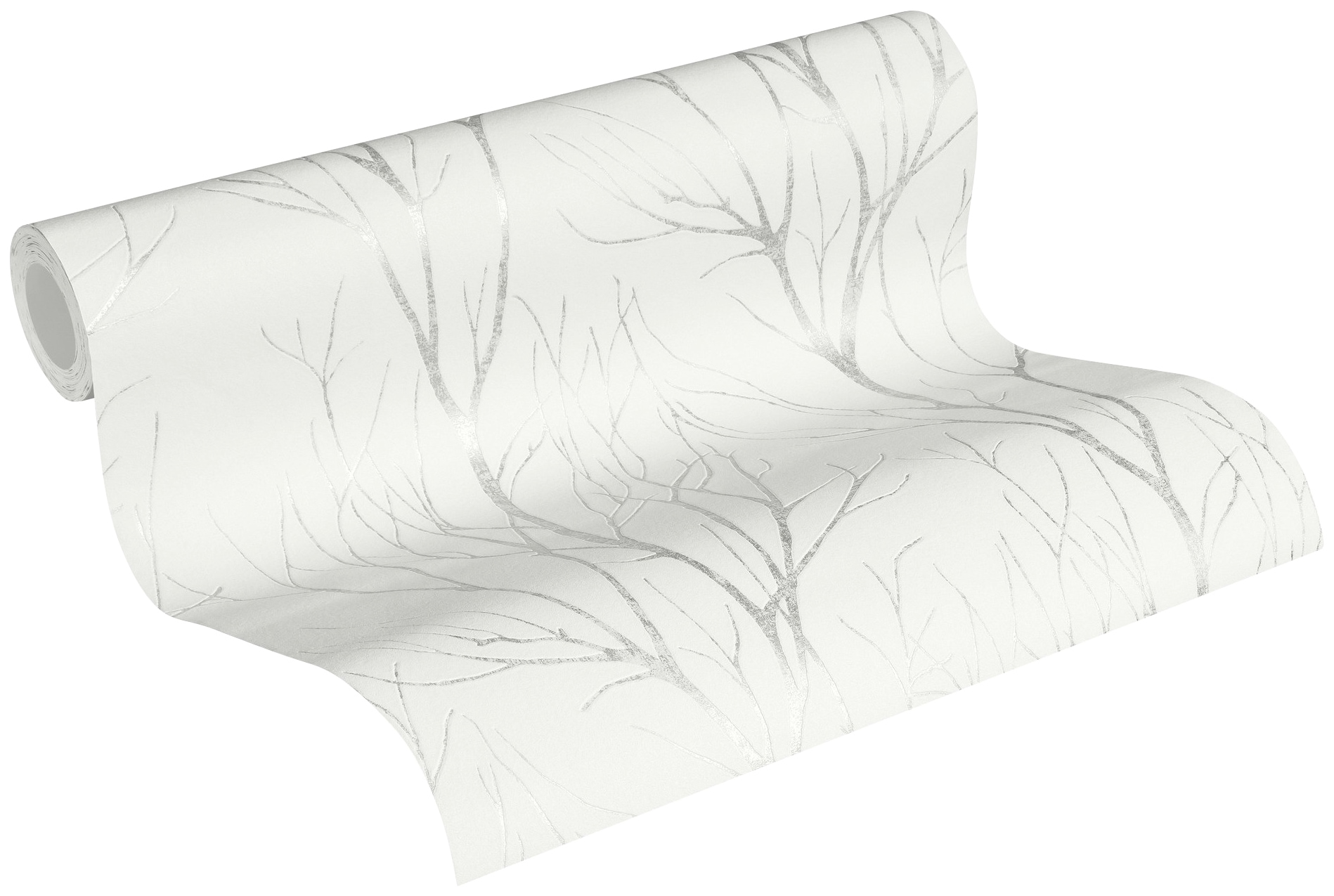 A.S. Création Vliestapete »Attractive 2 Tapete Äste«, matt-gemustert-neutral, Waldtapete Äste Baumtapete strukturiert Tapeten Flur Design Wandtapete