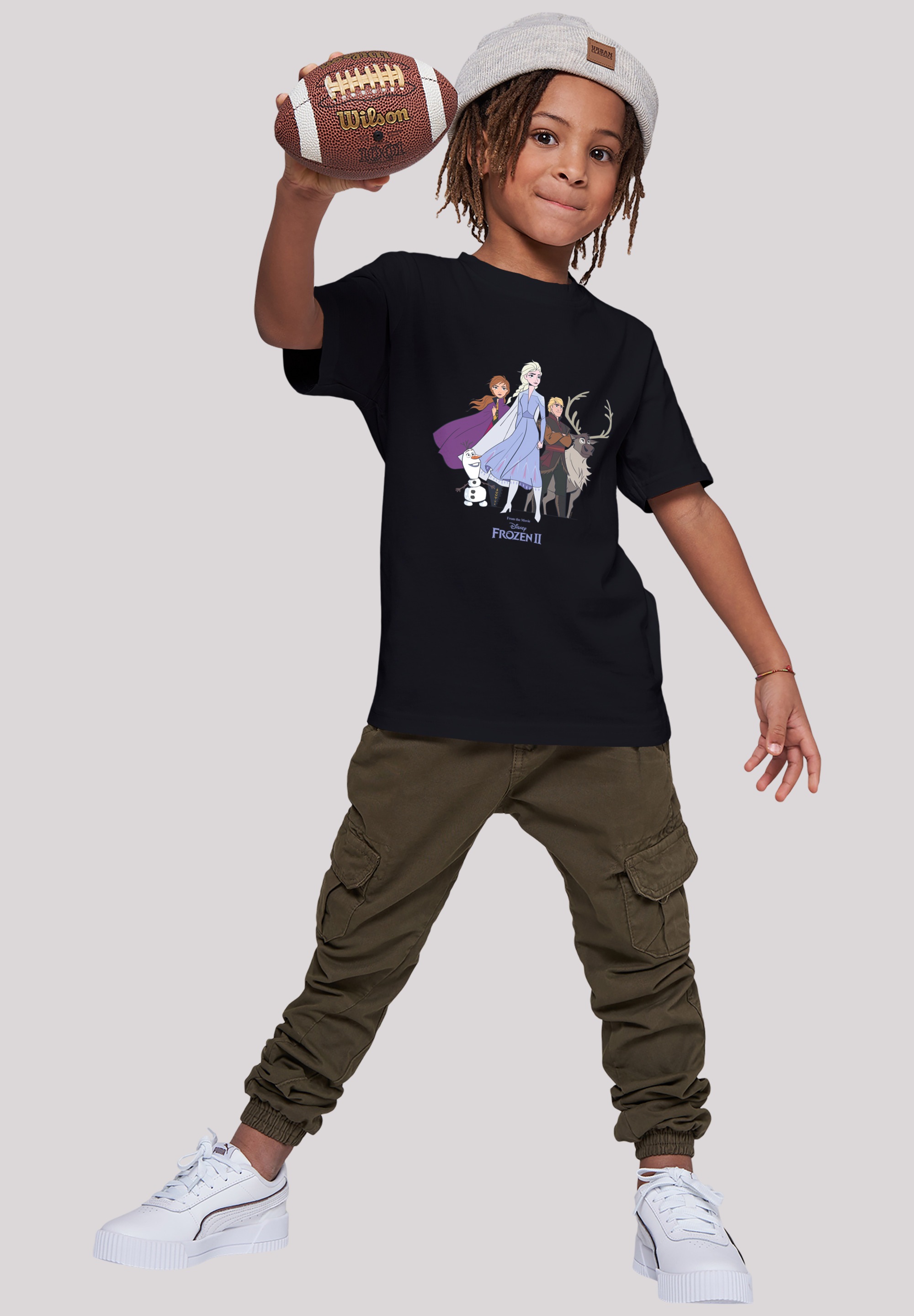 F4NT4STIC Kurzarmshirt »F4NT4STIC Kinder Disney Frozen 2 Group with Kids Basic Tee«, (1 tlg.)