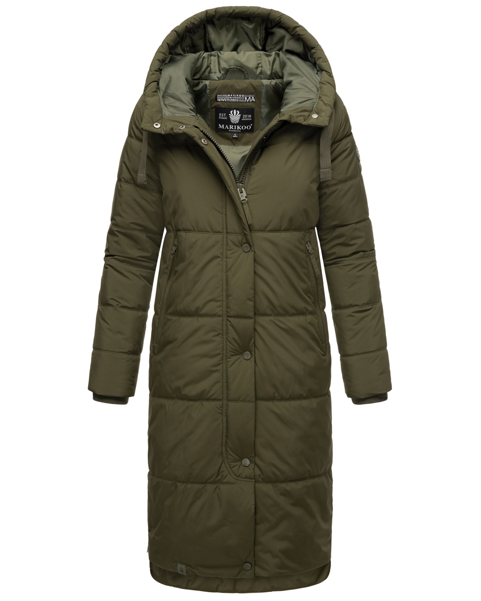 Marikoo Winterjacke »Soranaa«, langer | mit kaufen BAUR Mantel Kapuze für Winter
