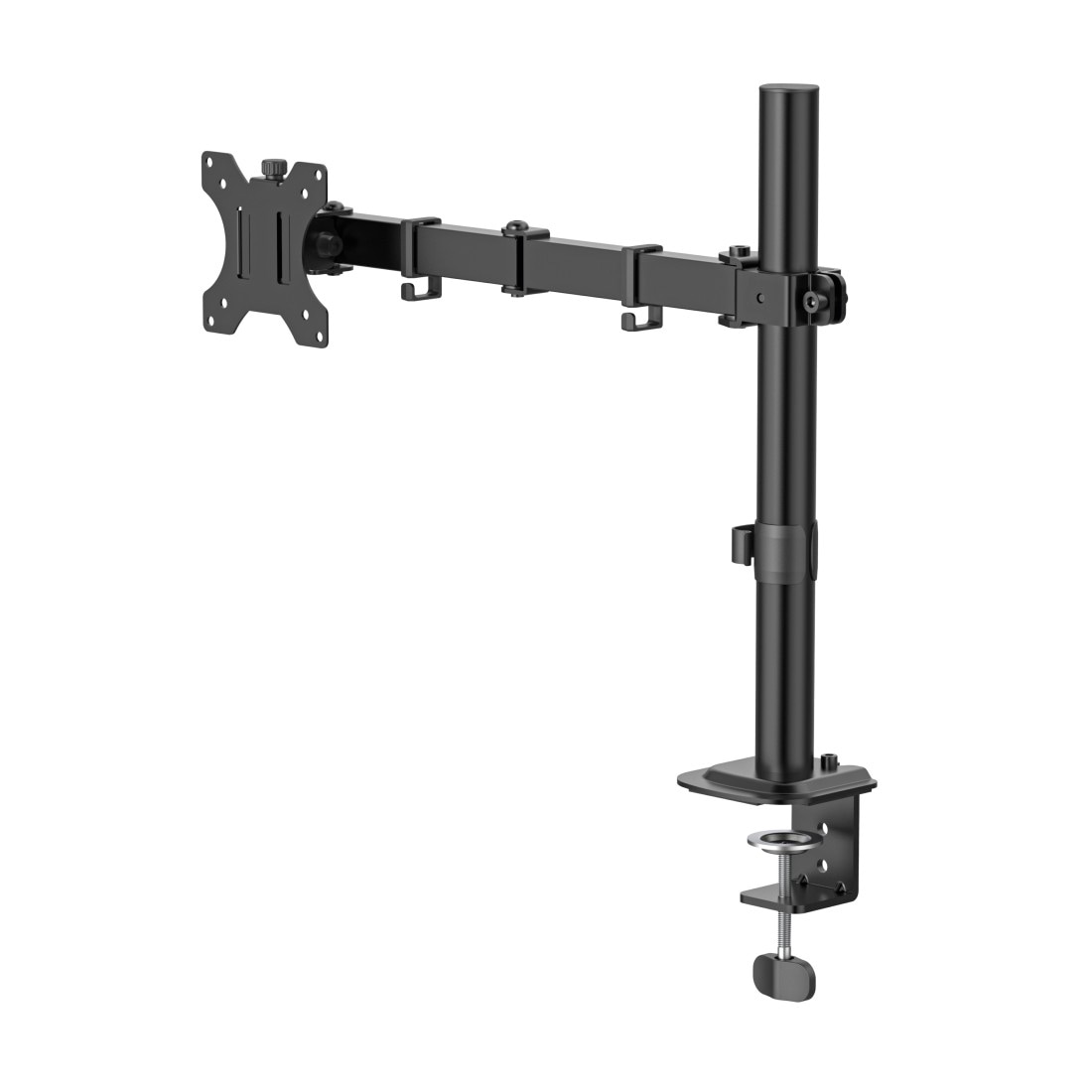 Hama Monitor-Halterung »Monitorhalterung höhenverstellbar für 13-35 Zoll Monitore« bis 89 cm Zoll 360° Rotation, VESA, Kabelmanagement, ausziehbar, Stahl