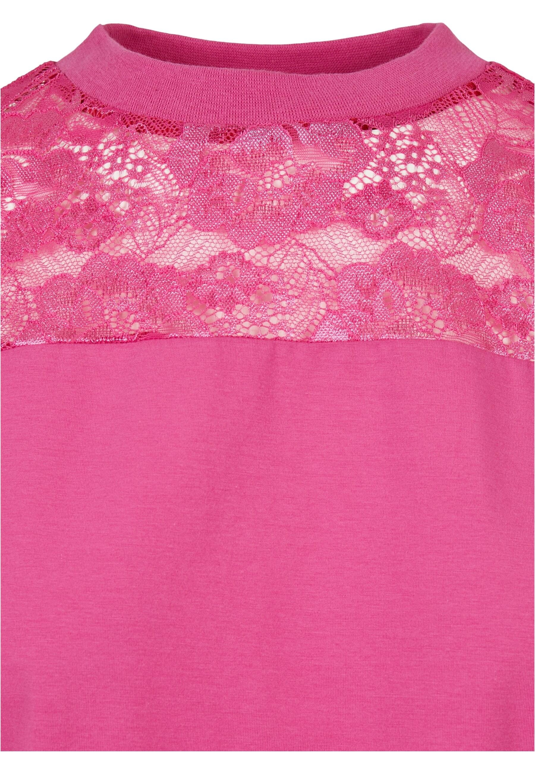 URBAN CLASSICS T-Shirt »Urban Classics Damen Ladies Short Oversized Lace Tee«, (1 tlg.)