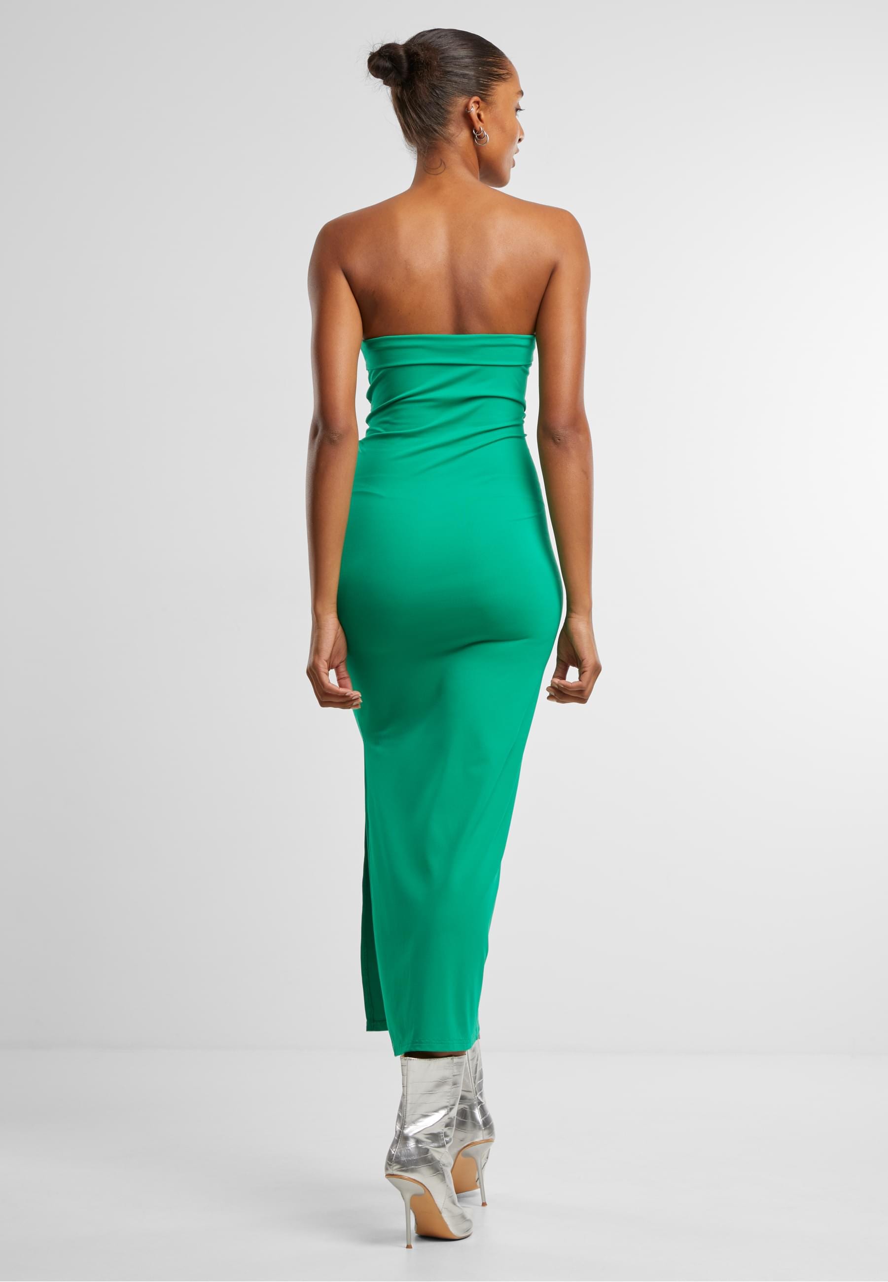 URBAN CLASSICS Shirtkleid »Urban Classics Ladies Bandeau Midi Dress«, (1 tlg.)