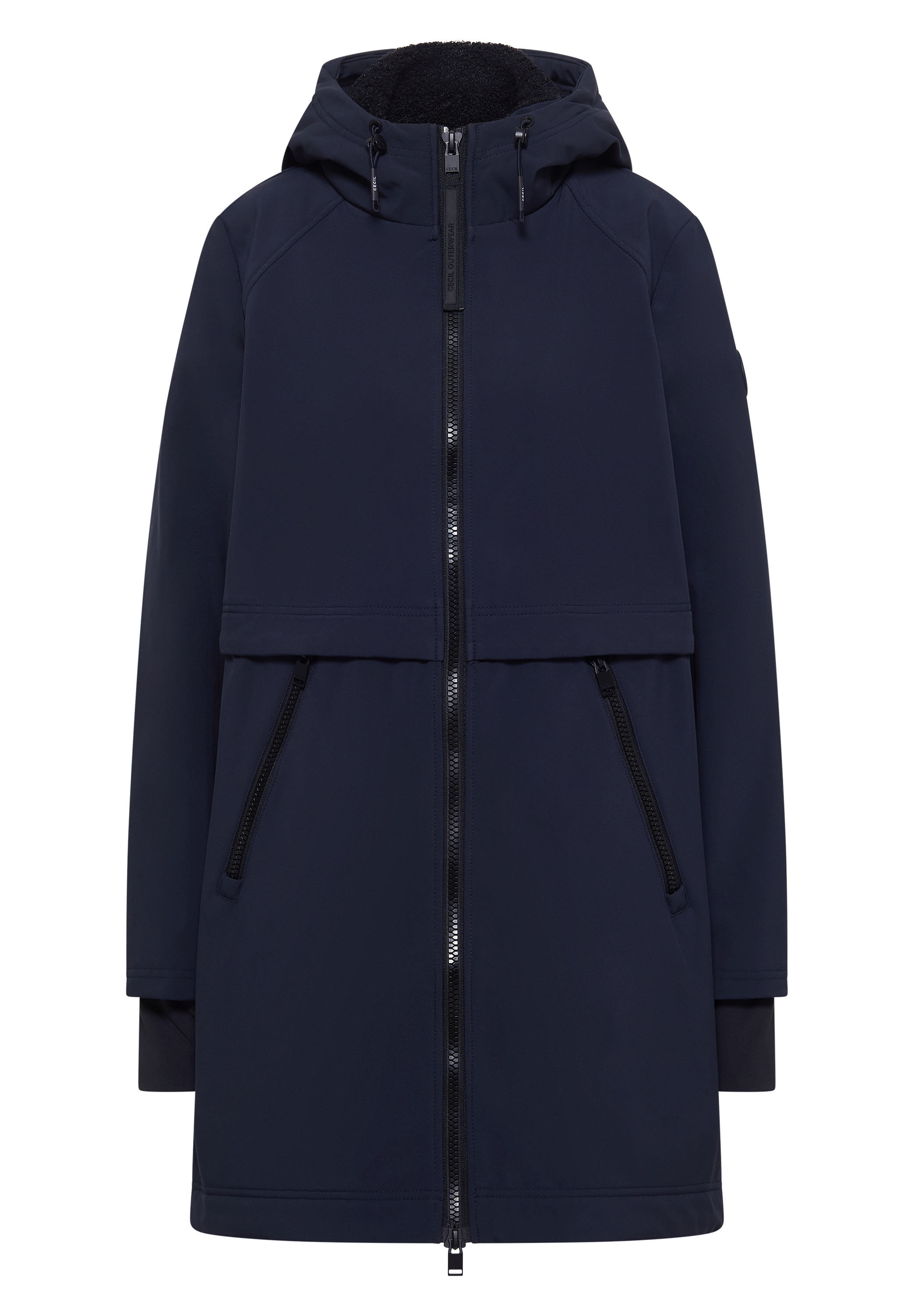 Cecil Softshellmantel mit Kapuze, wasserabweisend, Softshell