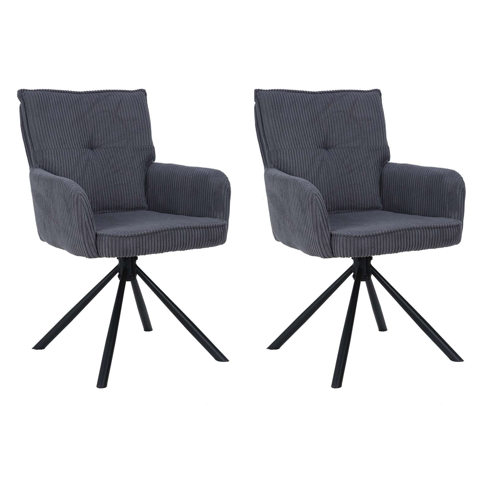 OTTO home Esszimmerstuhl »Les Choux« () 2 Stk.gepolsterte Rückenlehne, Armlehne und Sitzfläche, Sitzhöhe 48 cm