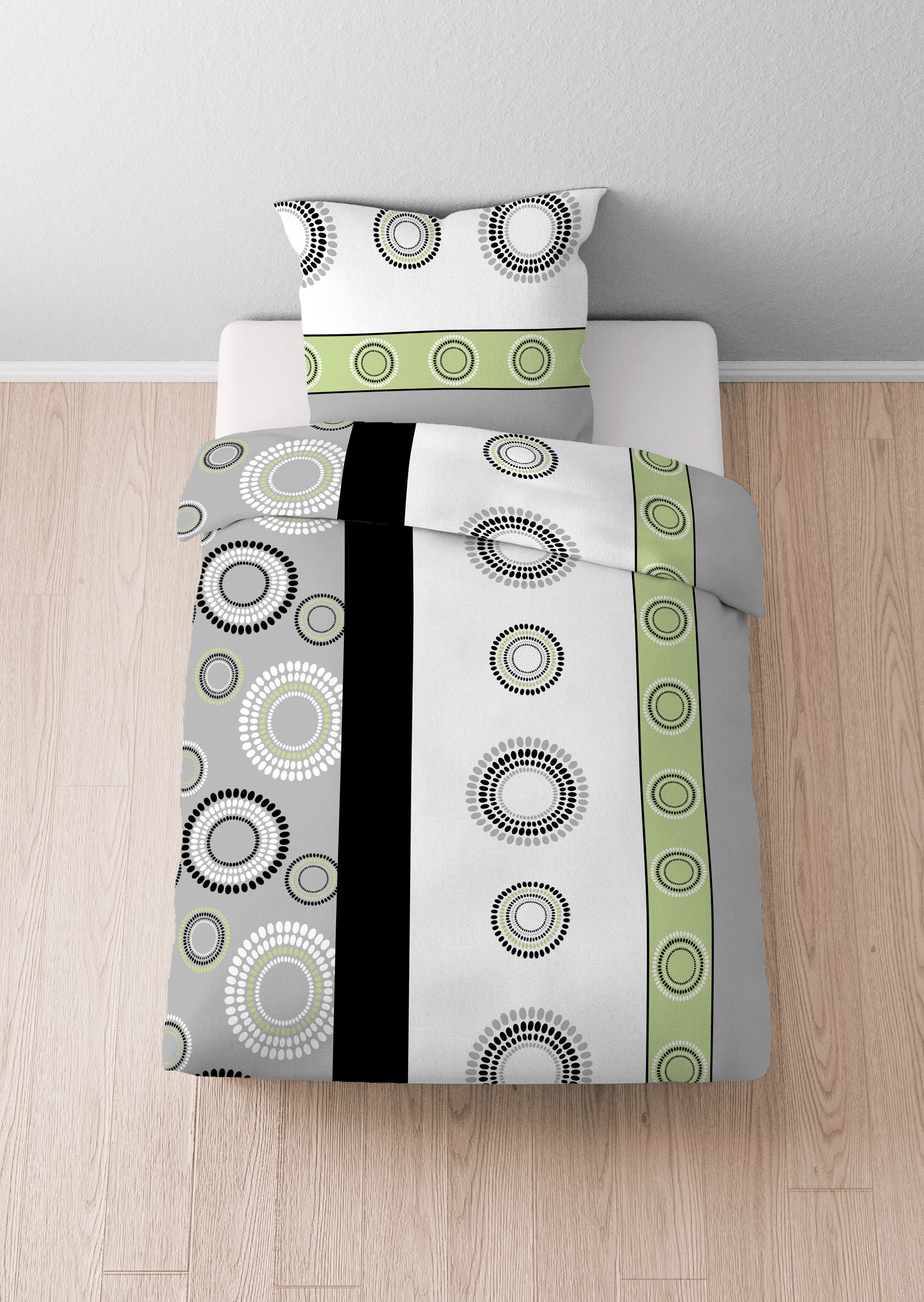 Castell - Markenbettwäsche Bettwäsche »0460123«, Polycotton, hautsympathisch, atmungsaktiv, mit Reißverschlüssen
