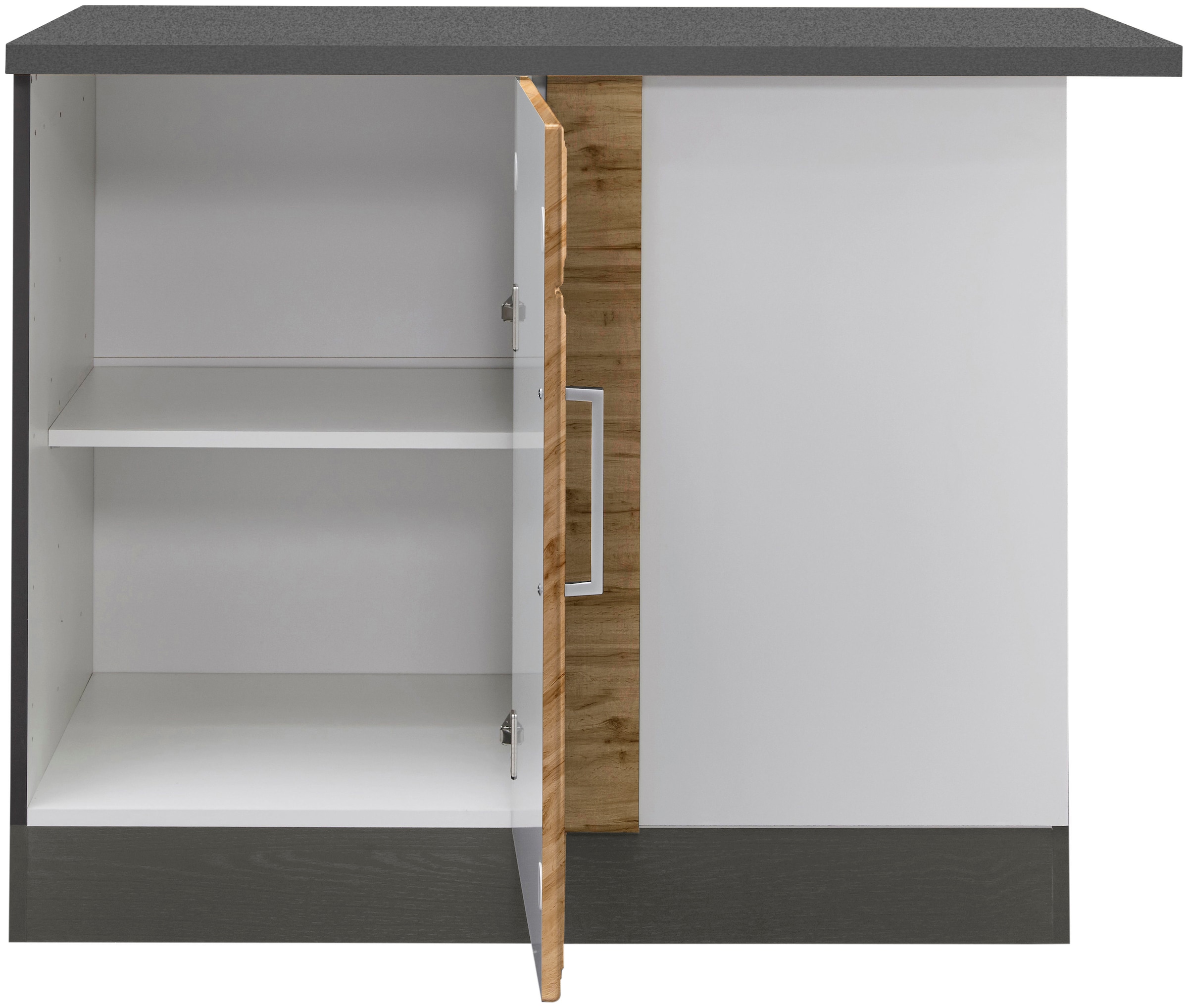 HELD MÖBEL Eckunterschrank »Stockholm, Breite 110 cm«, hochwertige MDF-Fronten