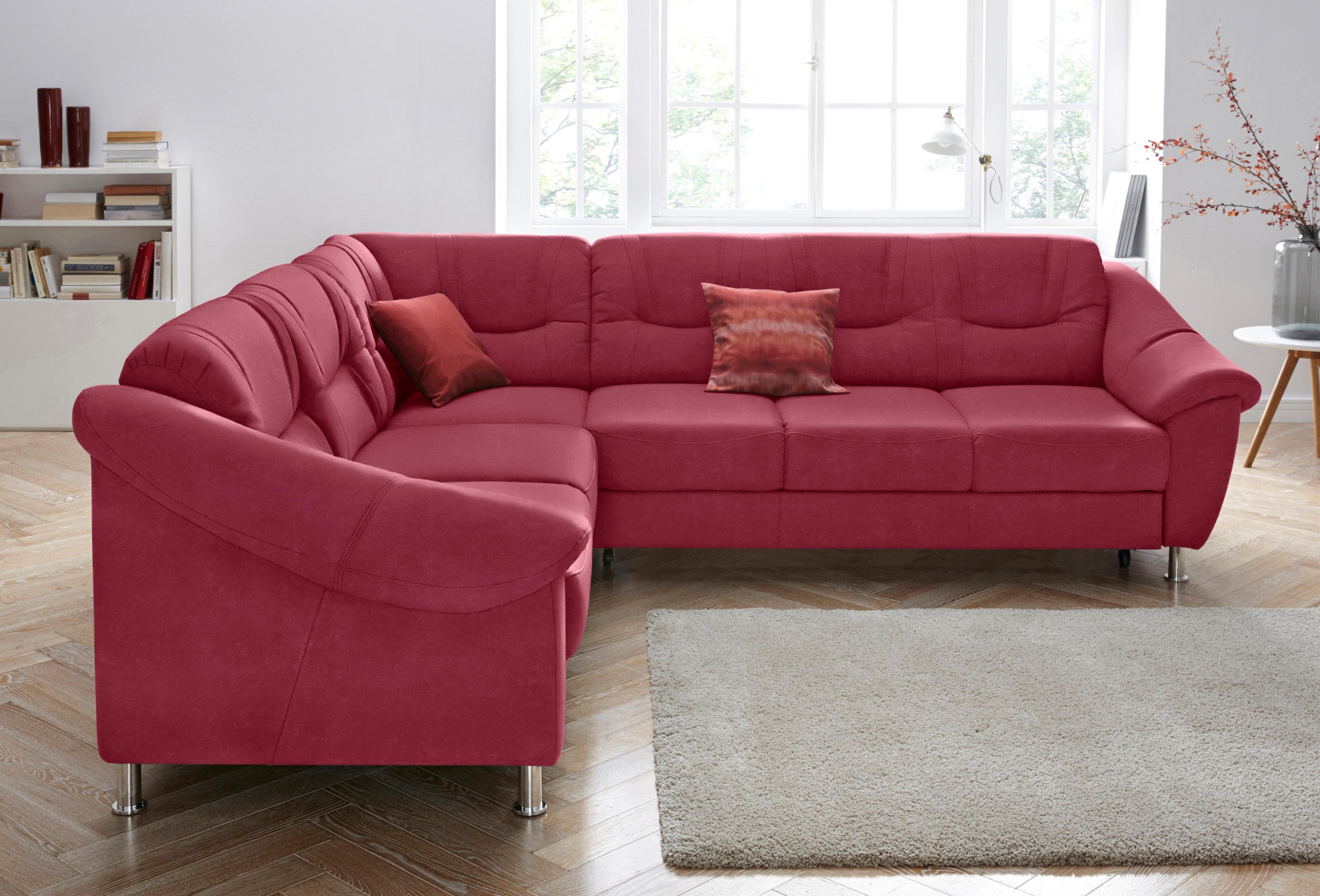sit&more Ecksofa "Salsa L-Form" mit Federkern, wahlweise mit Schlaffunktion