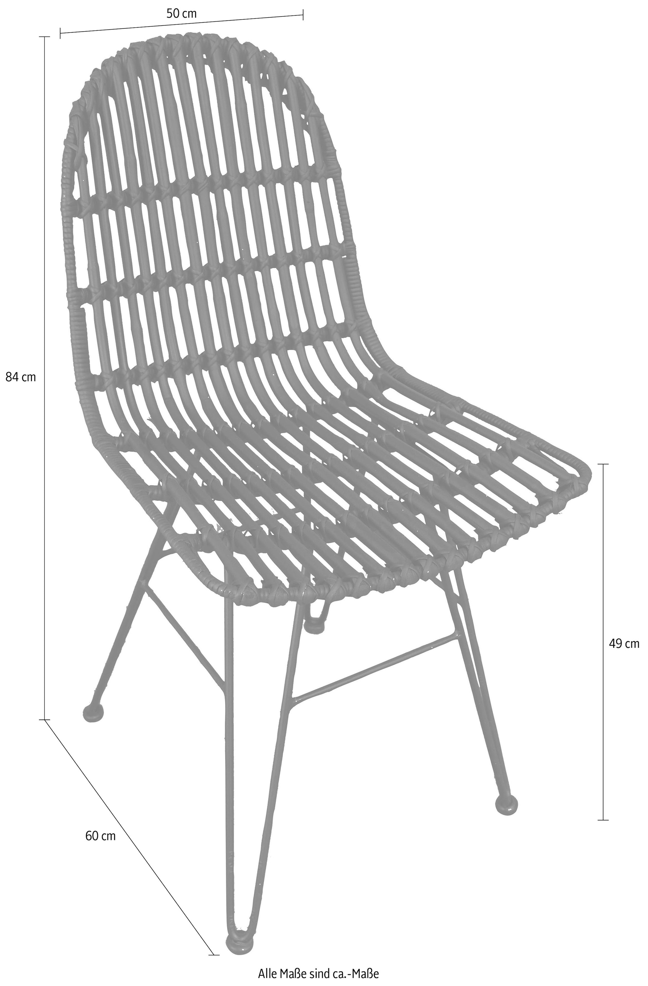 SIT Rattanstuhl »Rattan Vintage«, Shabby Chic, Vintage