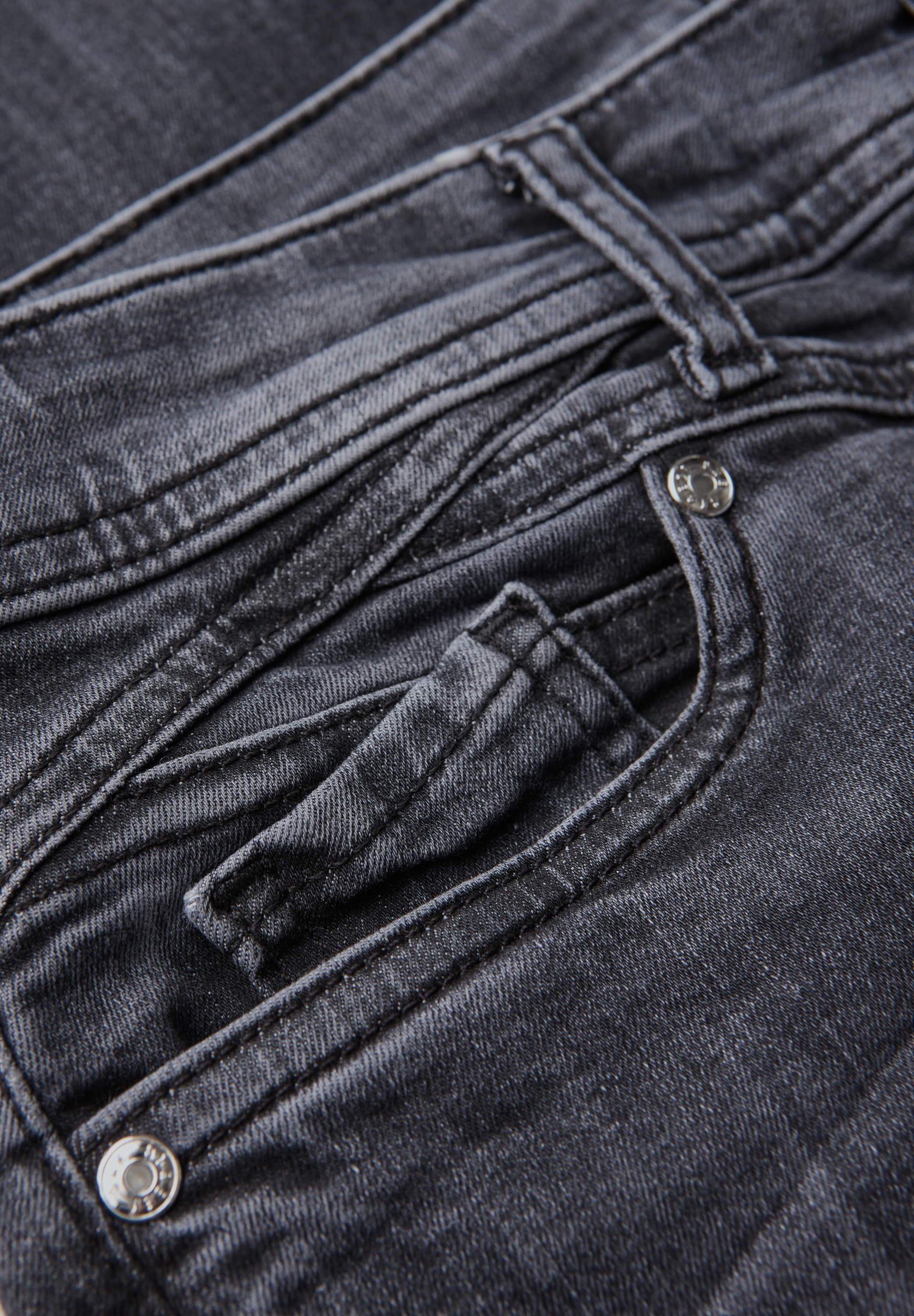STREET ONE Comfort-fit-Jeans, in grauer Waschung