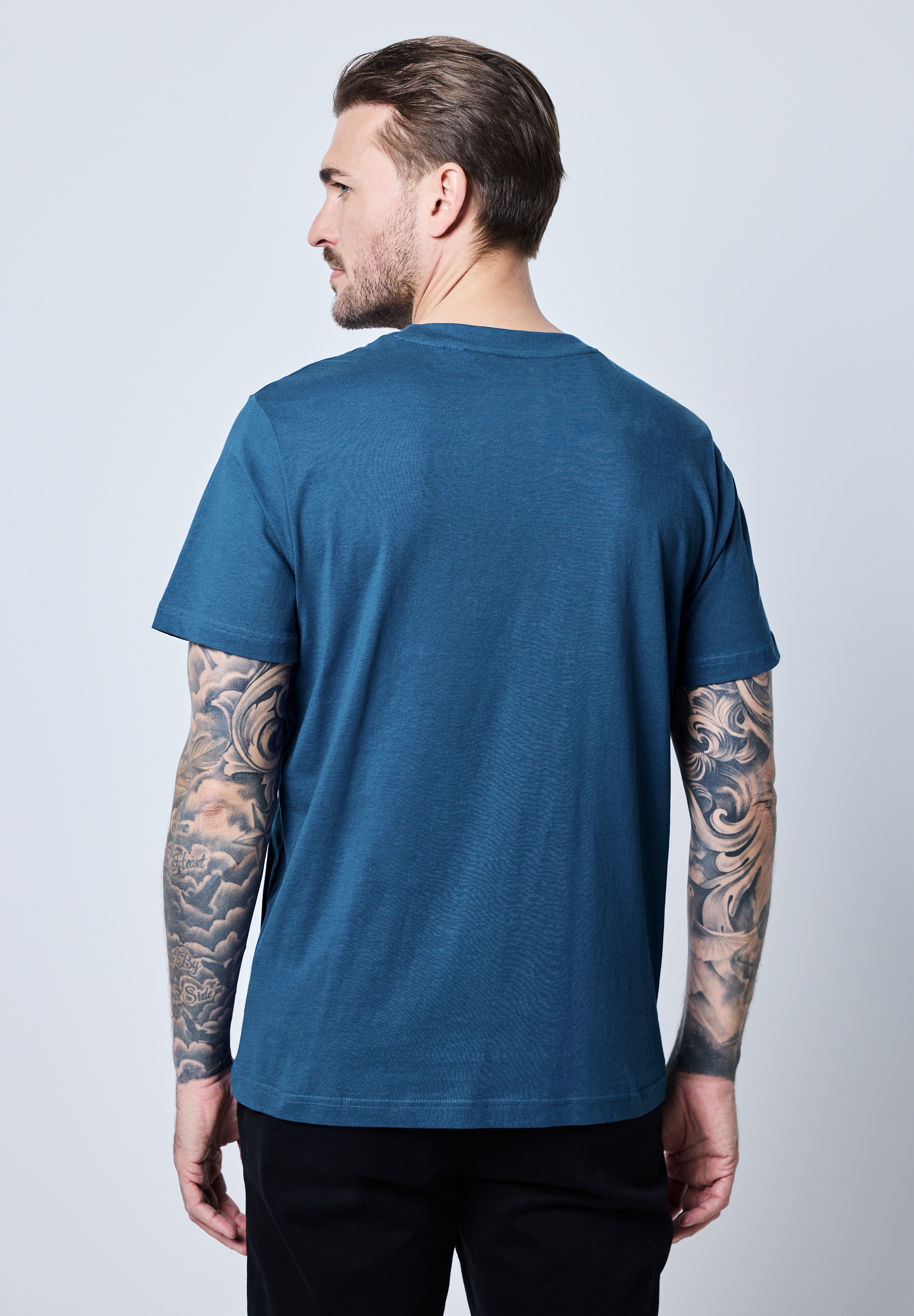 STREET ONE MEN T-Shirt, mit Rundhalsausschnitt