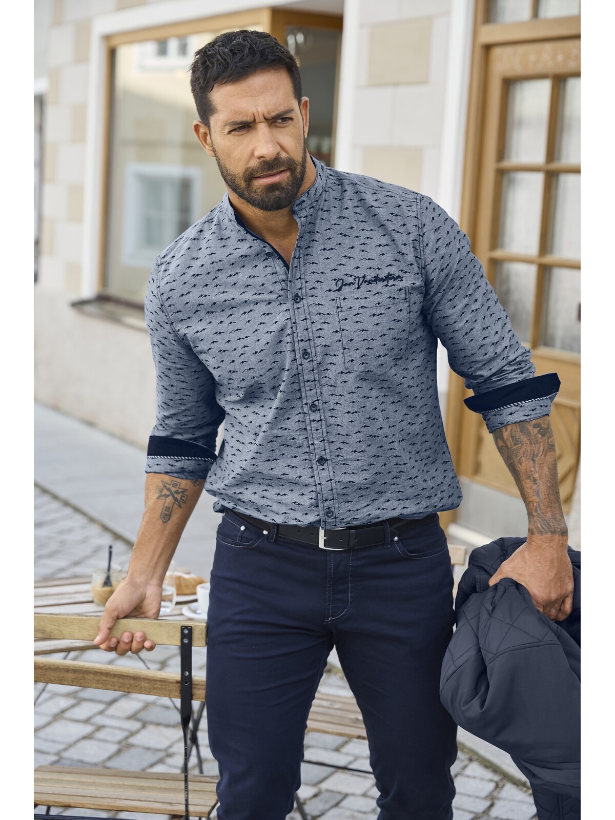 Thumbnail - Jan Vanderstorm Langarmhemd "Hemd LEIFBJORN"