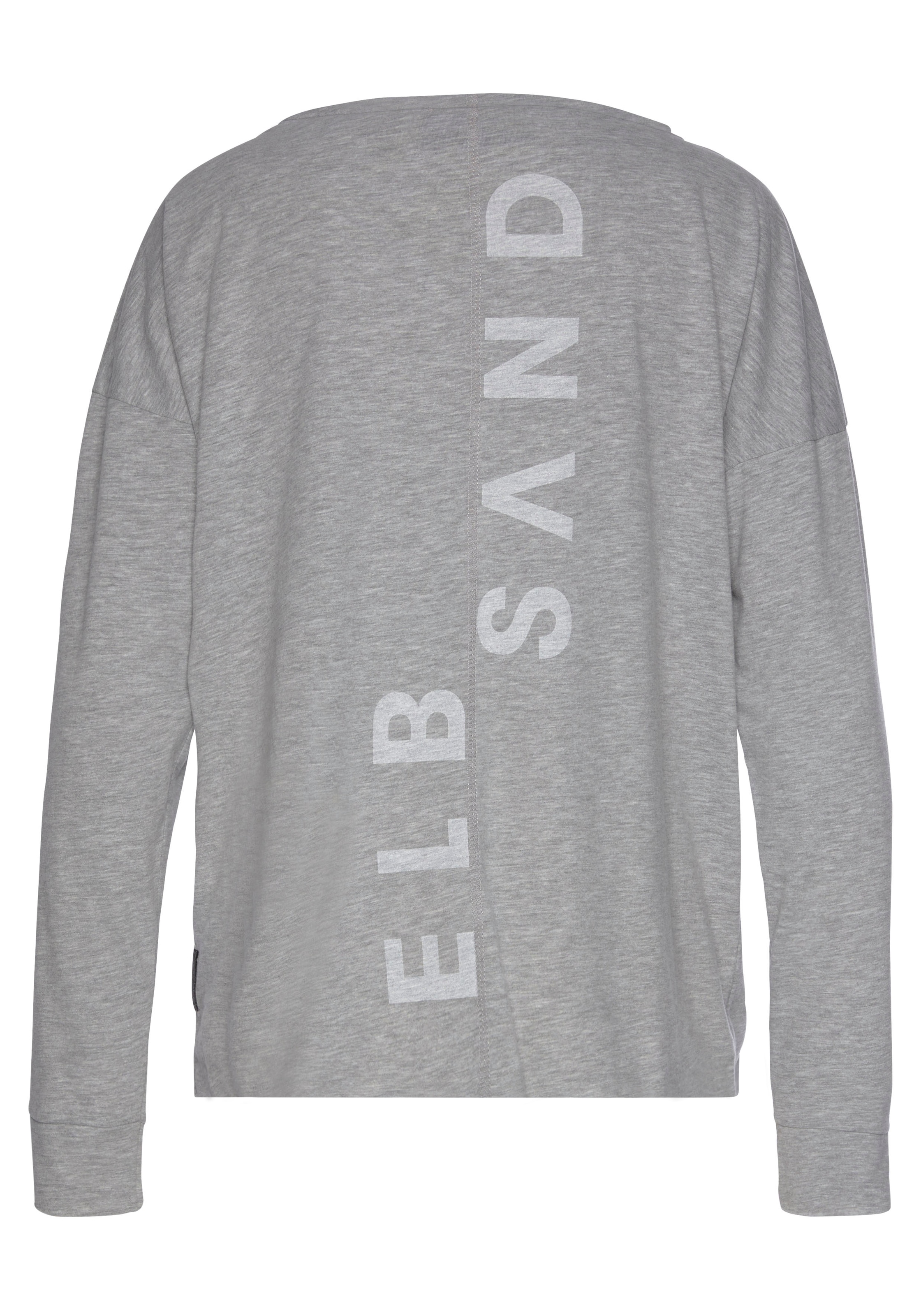 Elbsand Langarmshirt »Eltje« mit Logodruck hinten, Longsleeve aus Baumwoll-Mix