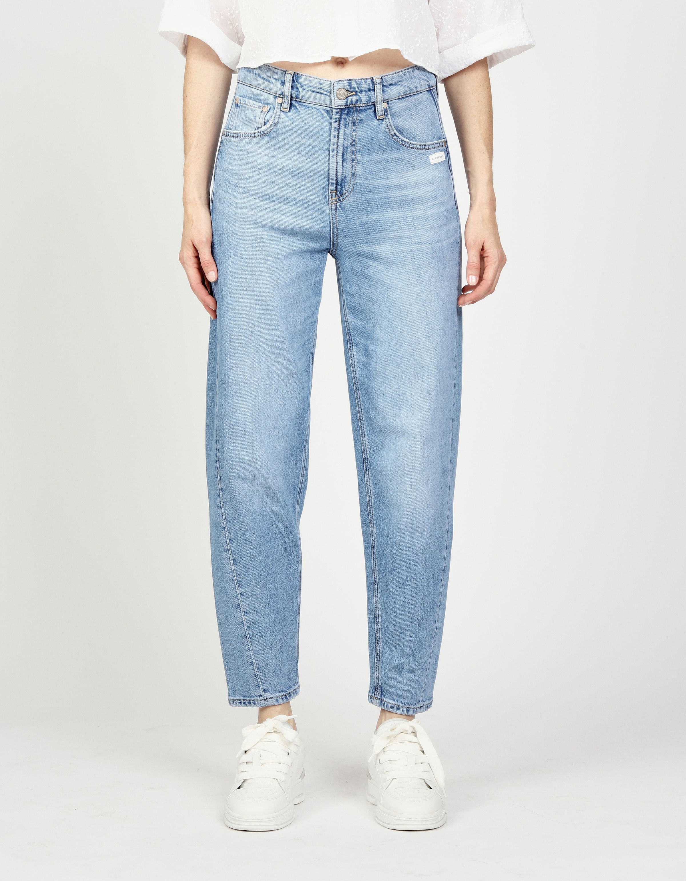 GANG 5-Pocket-Jeans "94BLAKE" mit eingesetztem Seitenstreifen, cropped günstig online kaufen
