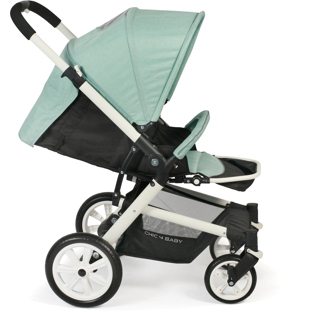 CHIC4BABY Sport-Kinderwagen »Boomer, mint«, mit schwenk- und feststellbaren Vorderrädern