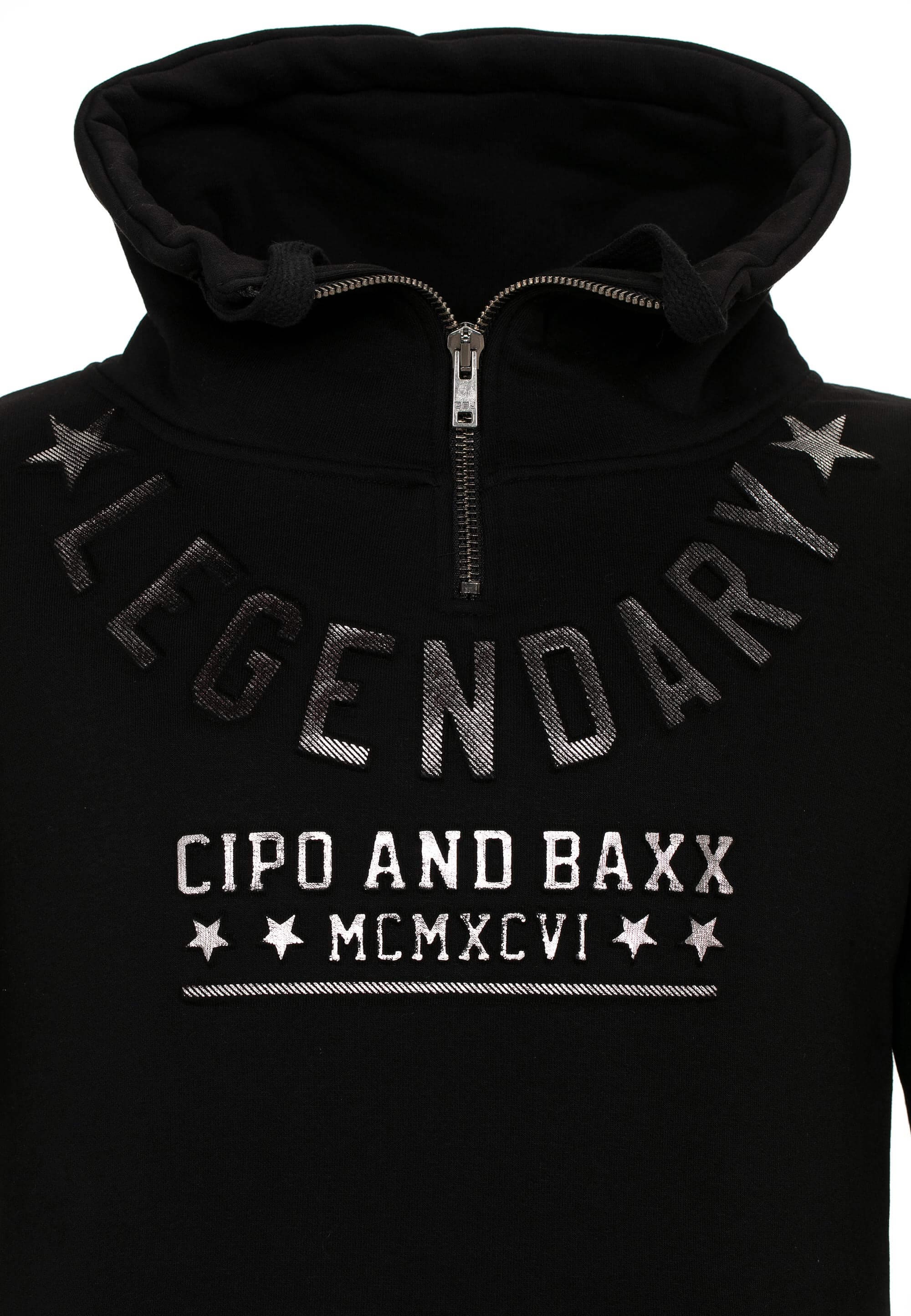 Cipo & Baxx Sweatshirt, mit Schlauchkragen