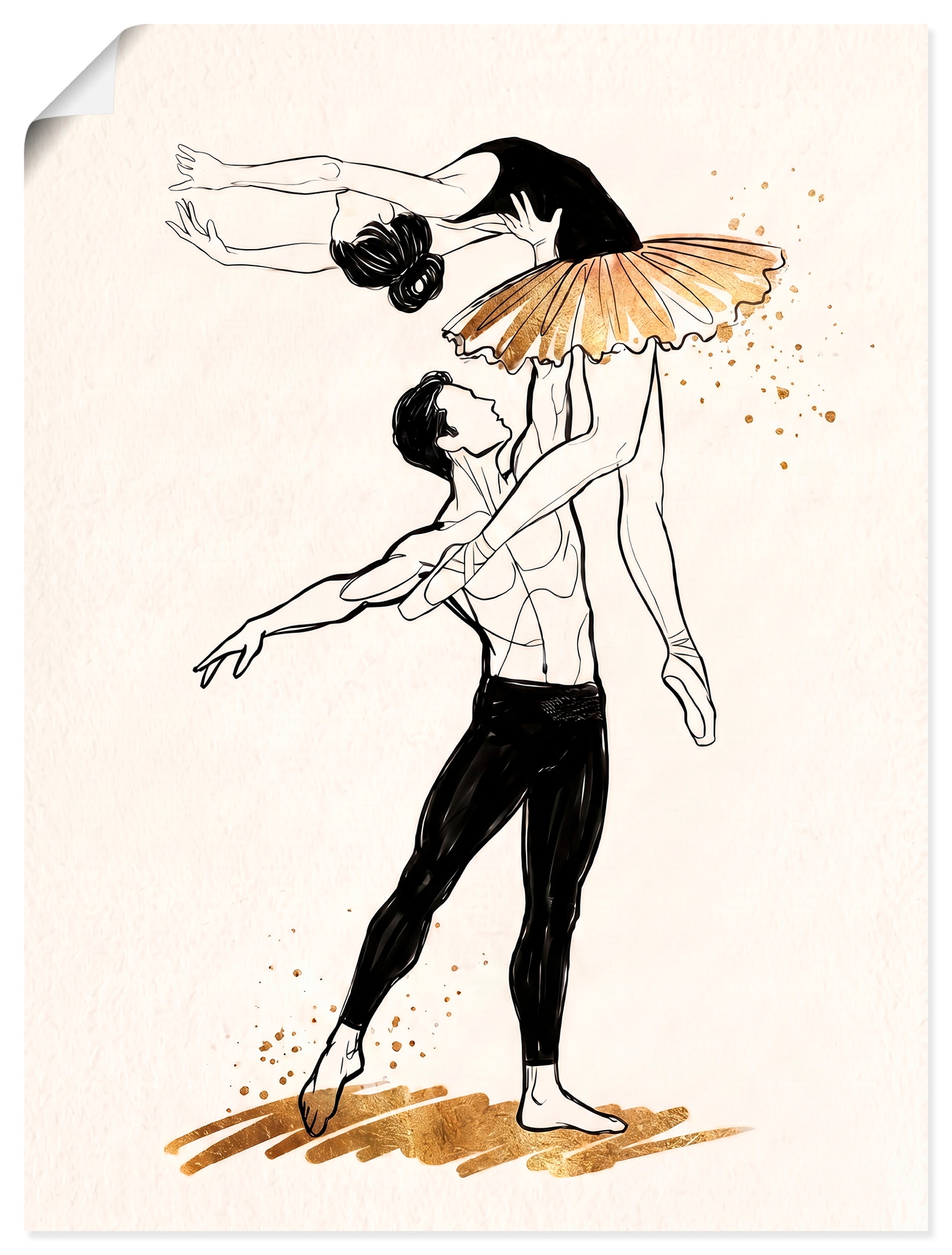 OTTO home Wandbild "Ballet I" Tanz 1 Stk. tlg. als Poster oder Leinwandbild in versch. Größen