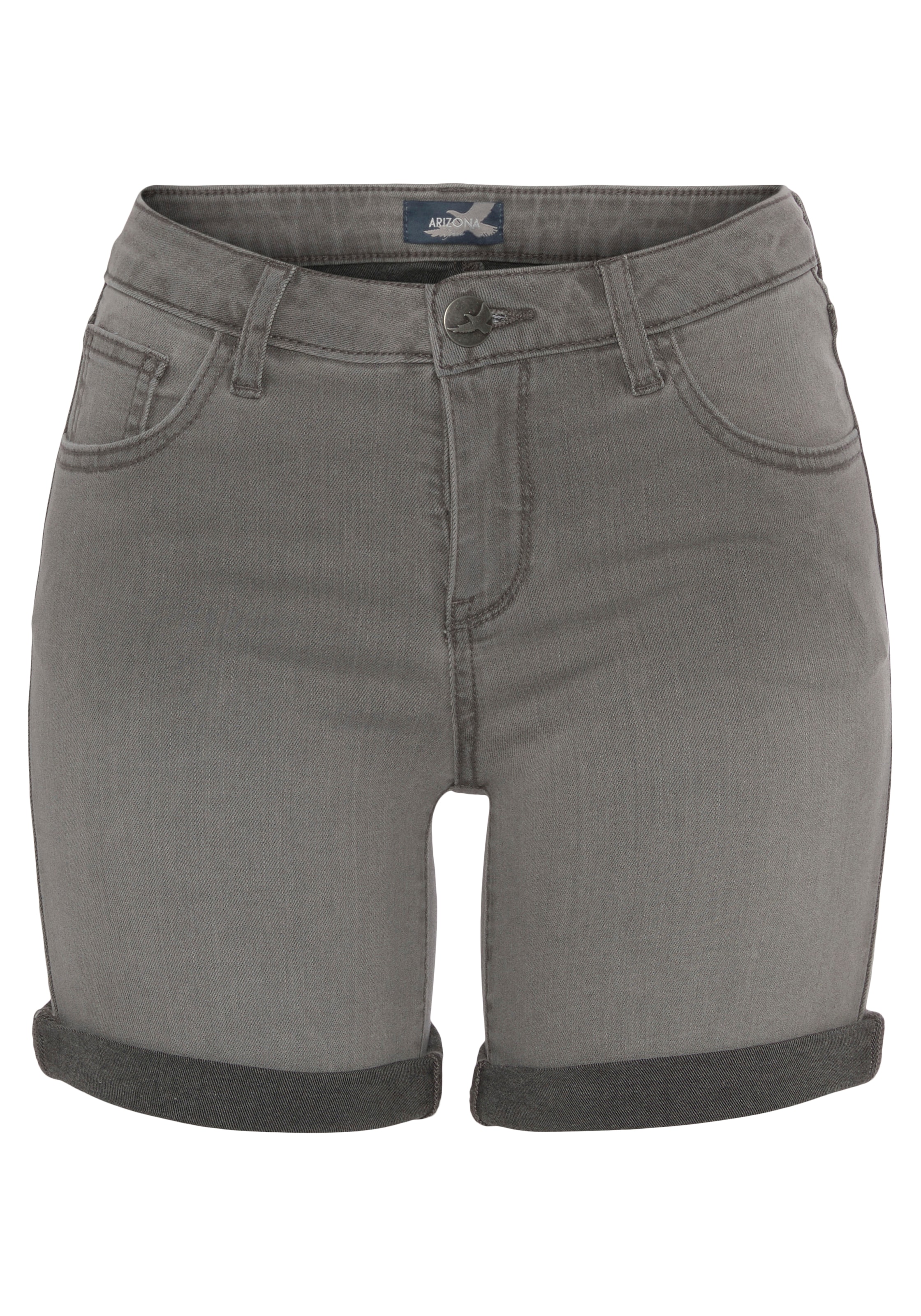 Arizona Jeansshorts »Ultra-Stretch«, extra eng geschnitten, krempelbare Beinabschlüsse