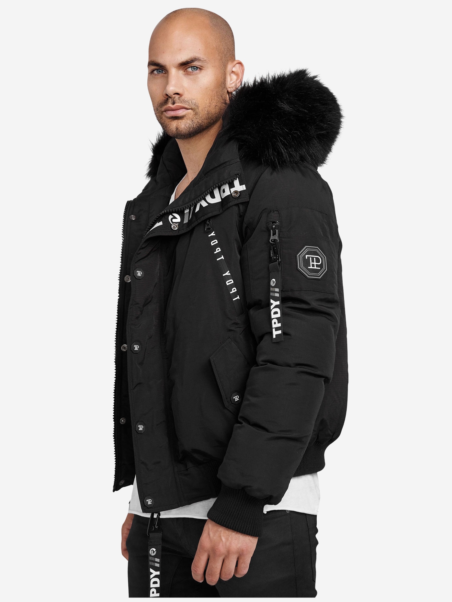 trueprodigy Bomberjacke »Noah Kapuze mit Fellimitat« mit Kapuze