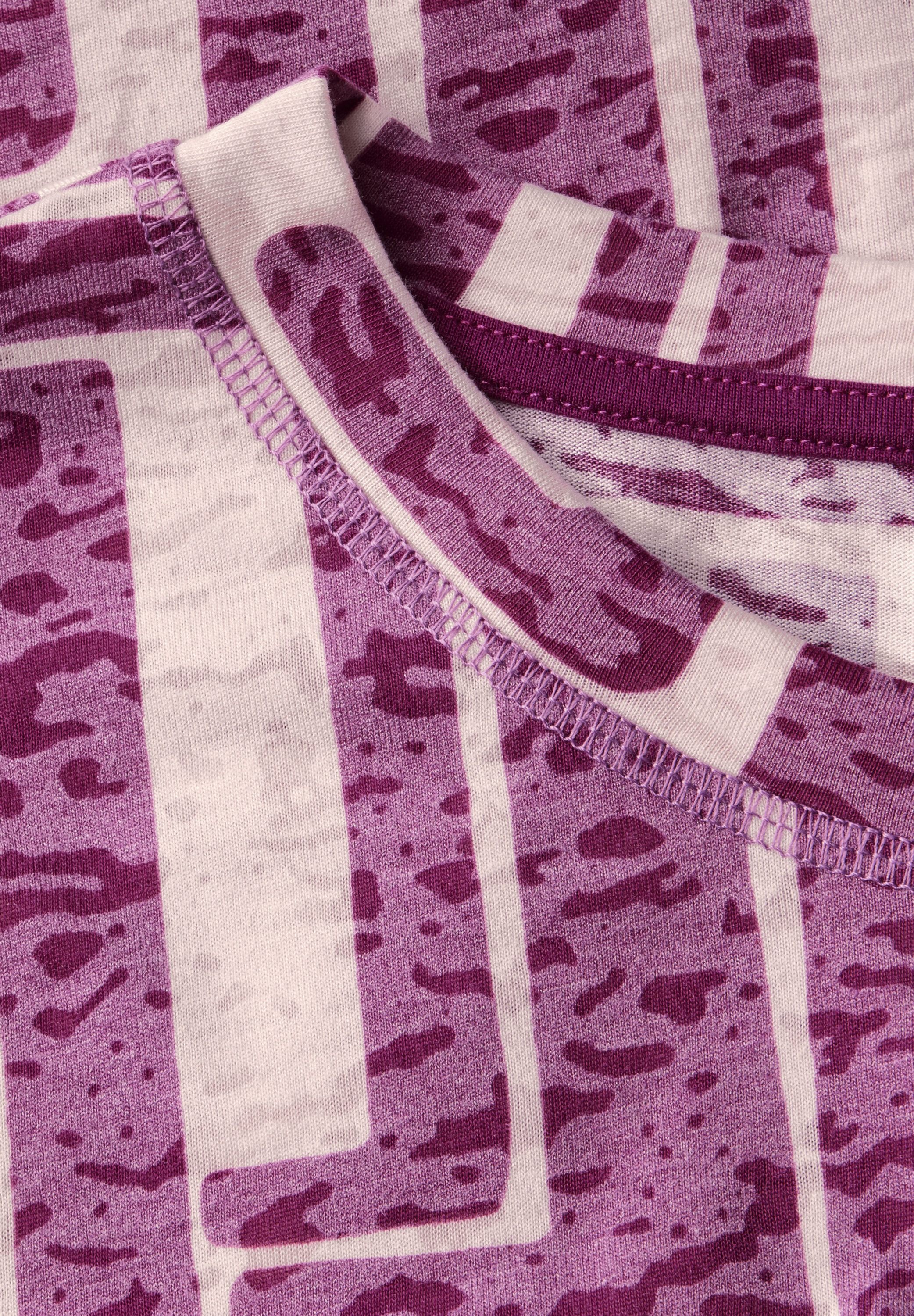 Cecil Rundhalsshirt, aus softem Materialmix