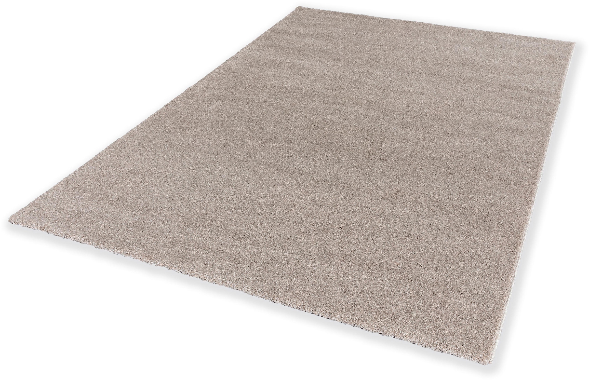 Teppich »Pure 190«, rechteckig, Wohnzimmer, Schlafzimmer, uni, leichter Glanz,...