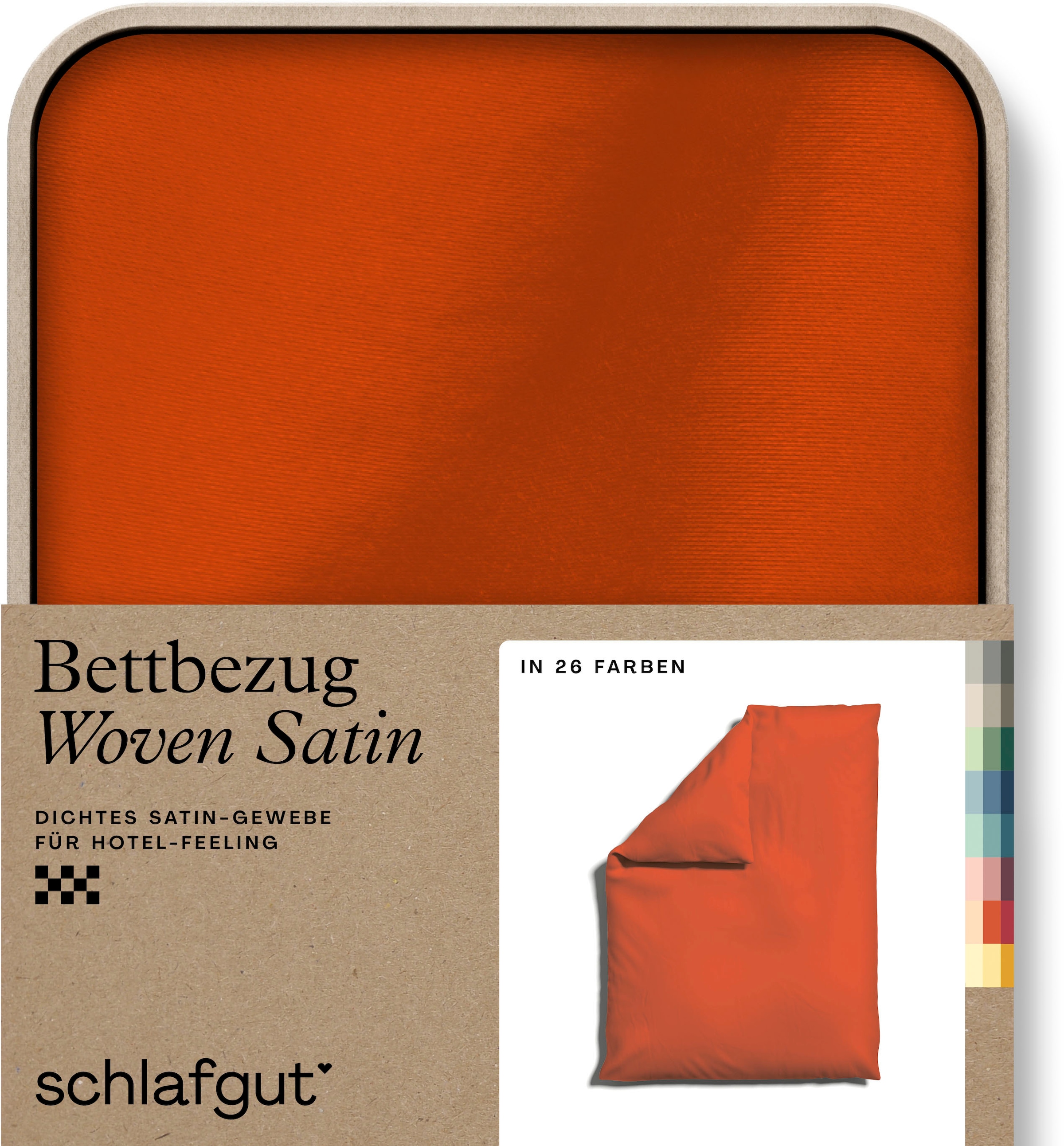 Schlafgut Bettbezug "Woven Satin", (1 St.), besonders dicht gewebt, Mix & Match: passender Kissenbezug erhältlich